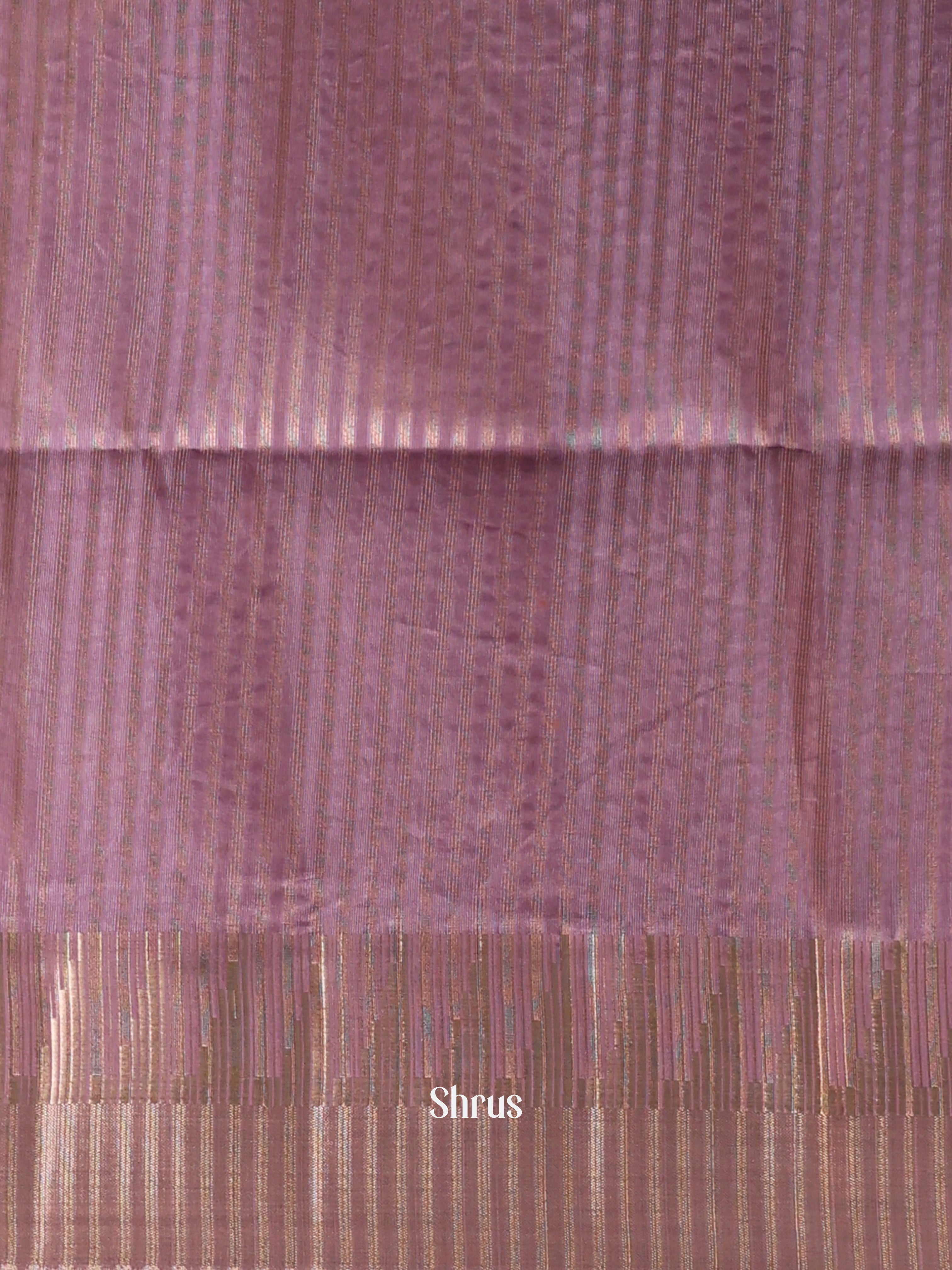 Purple- Semi Tussar Saree - Shop on Shrus.com