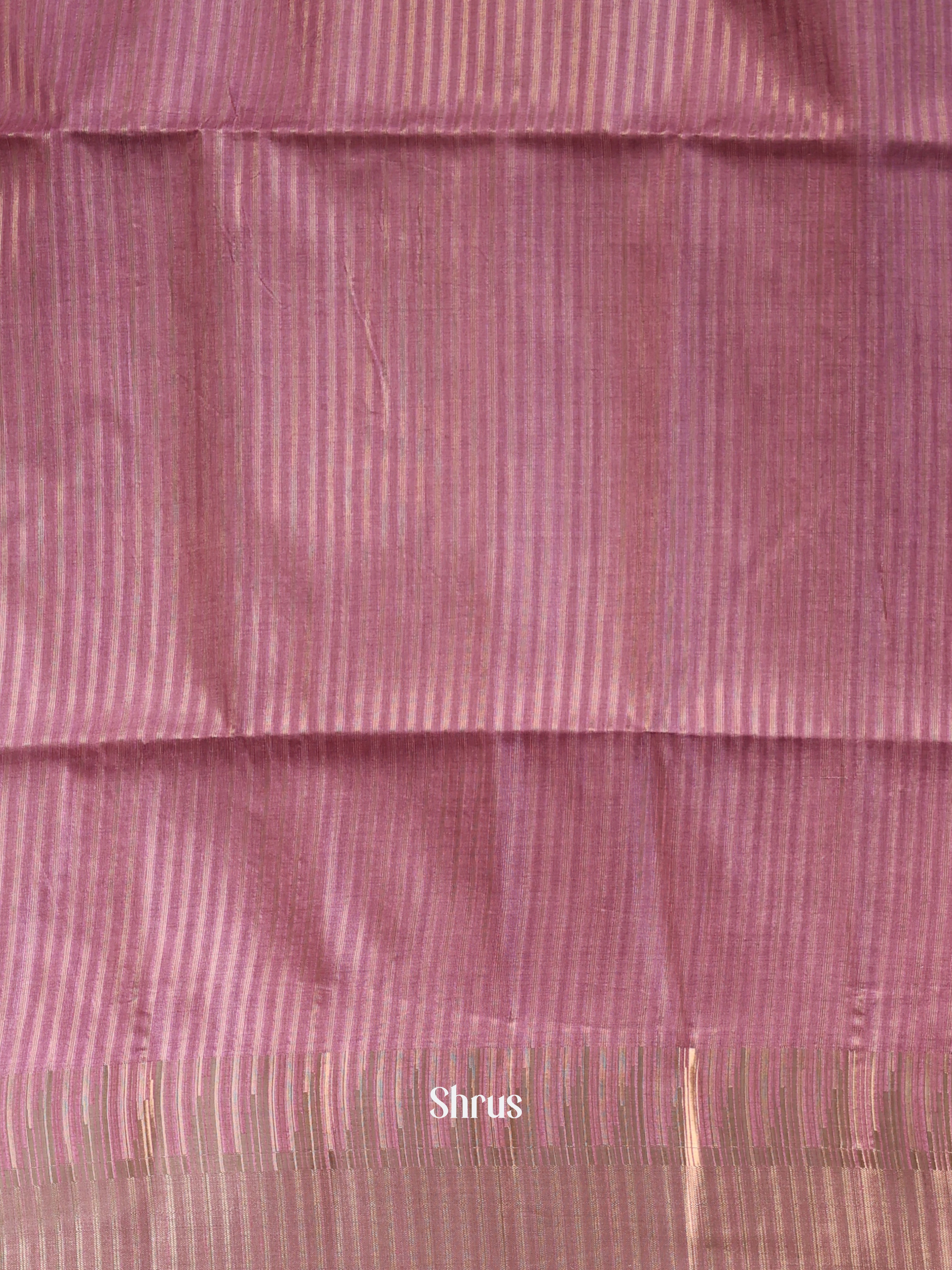 Purple- Semi Tussar Saree - Shop on Shrus.com