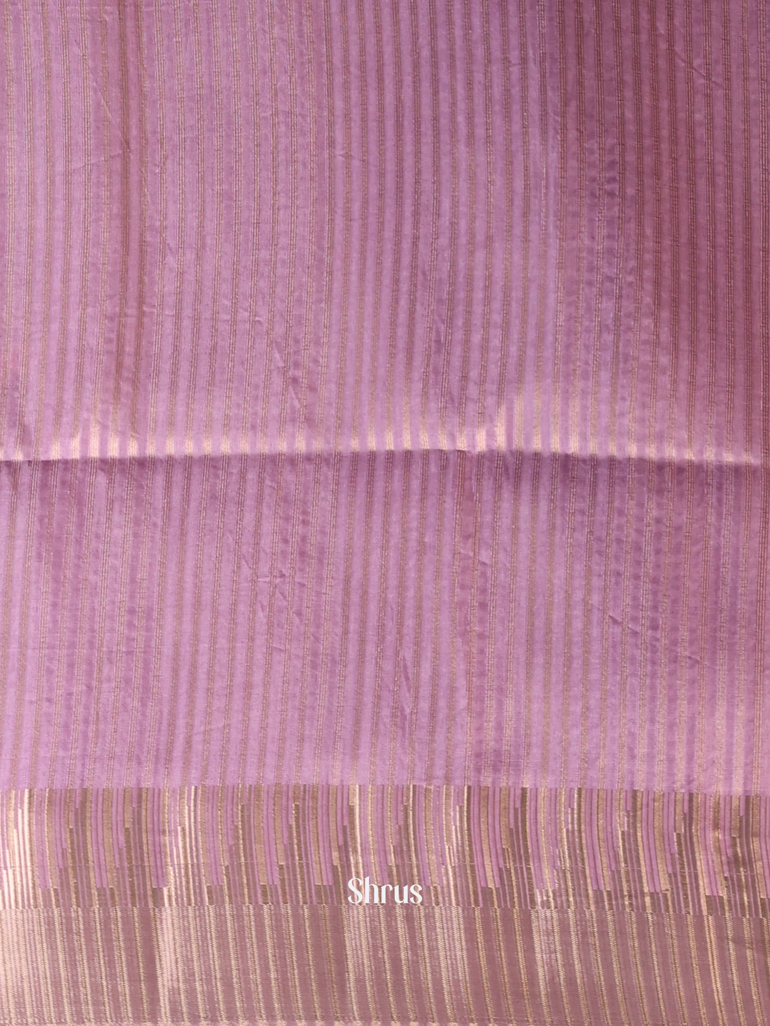 Purple - Semi Tussar Saree - Shop on Shrus.com