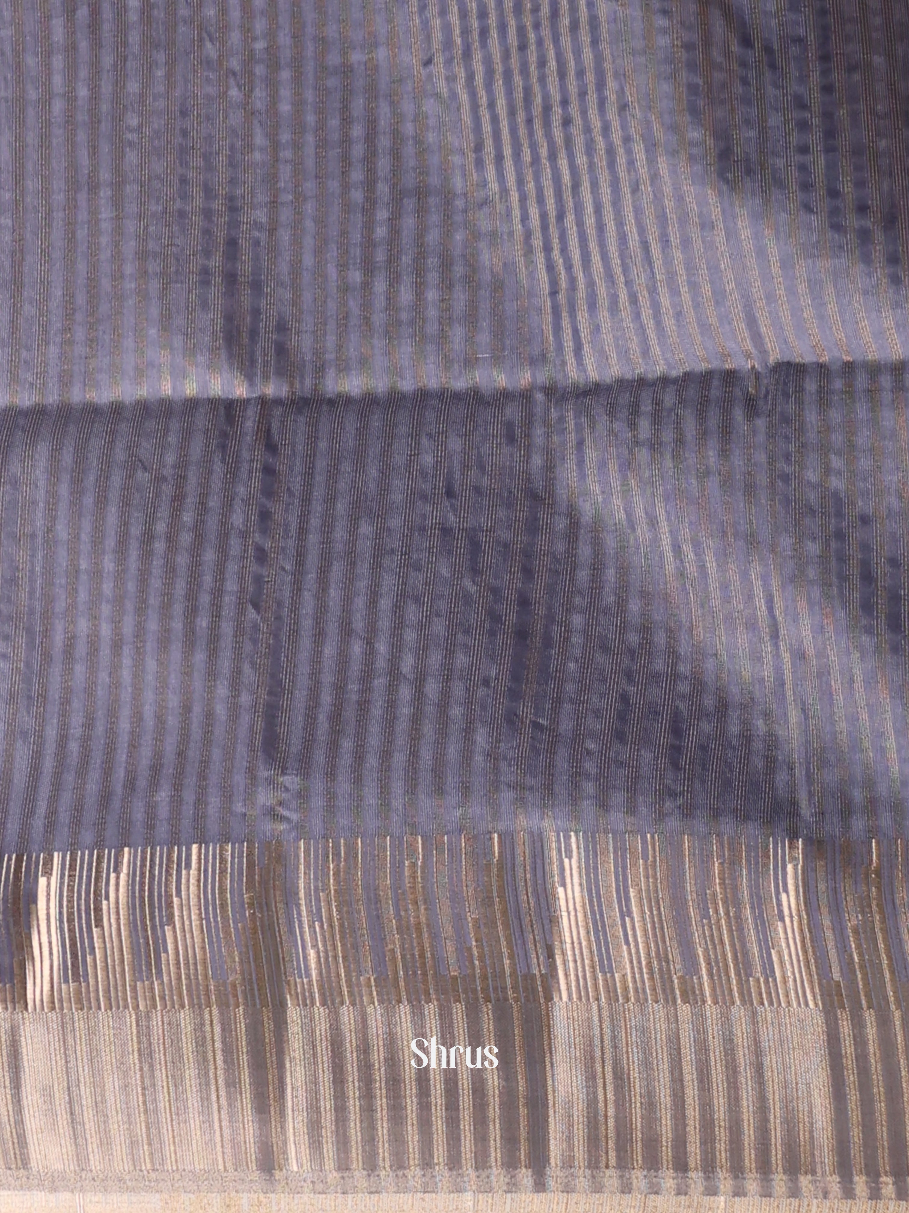 Purple - Semi Tussar Saree - Shop on Shrus.com