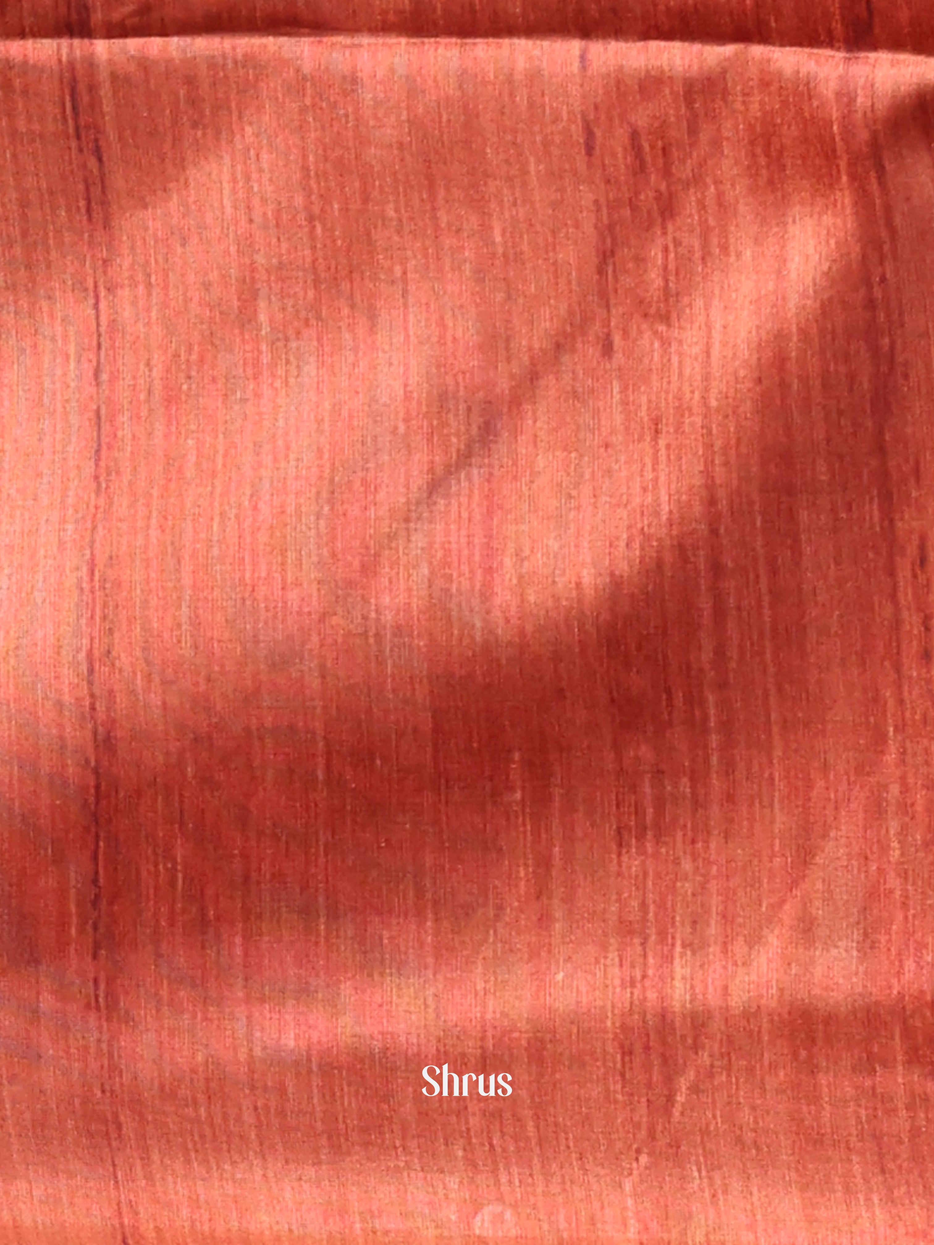 Brick - Champa semitussar Saree - Shop on Shrus.com