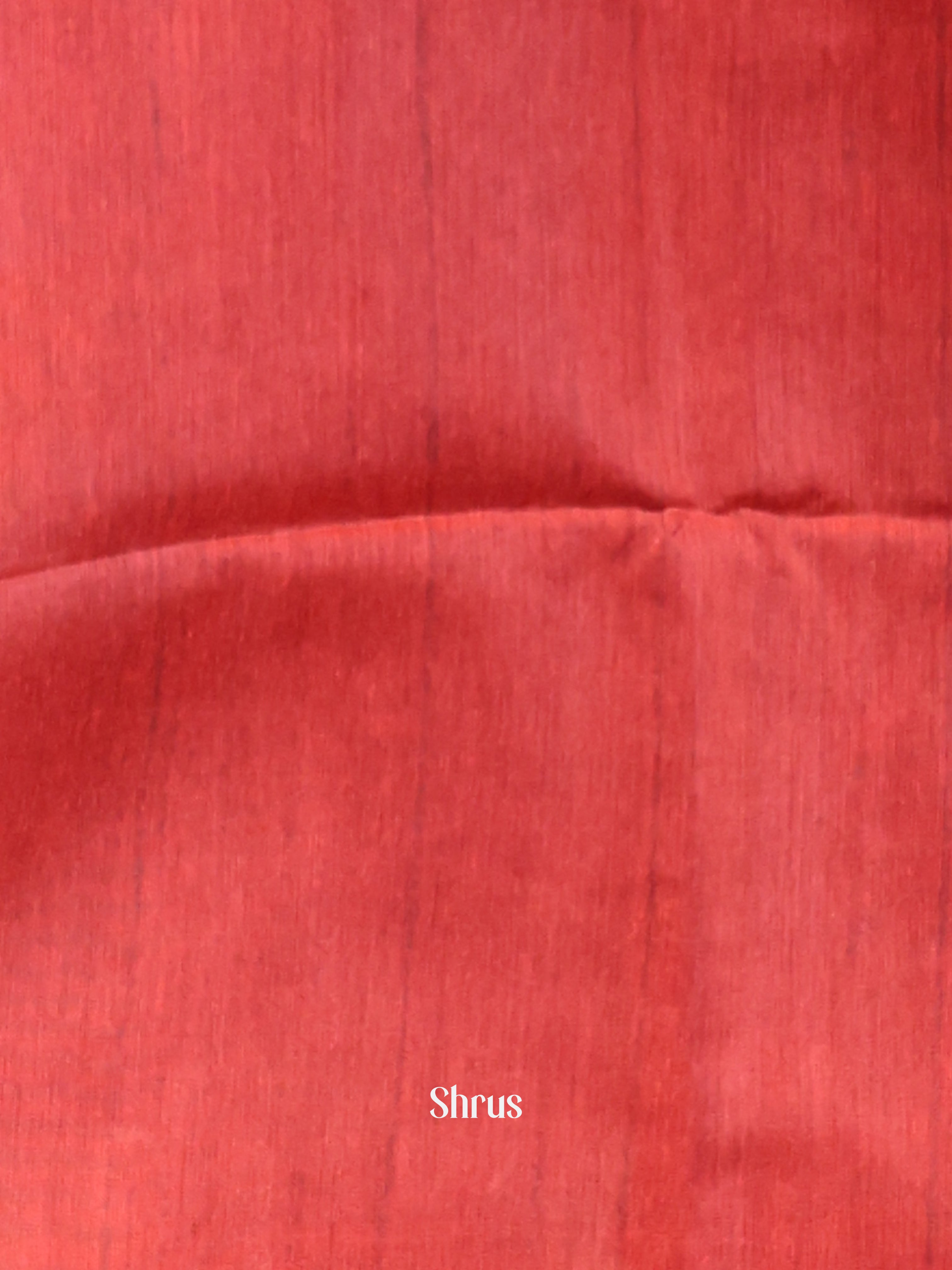 Black & Red - Champa semitussar Saree - Shop on Shrus.com