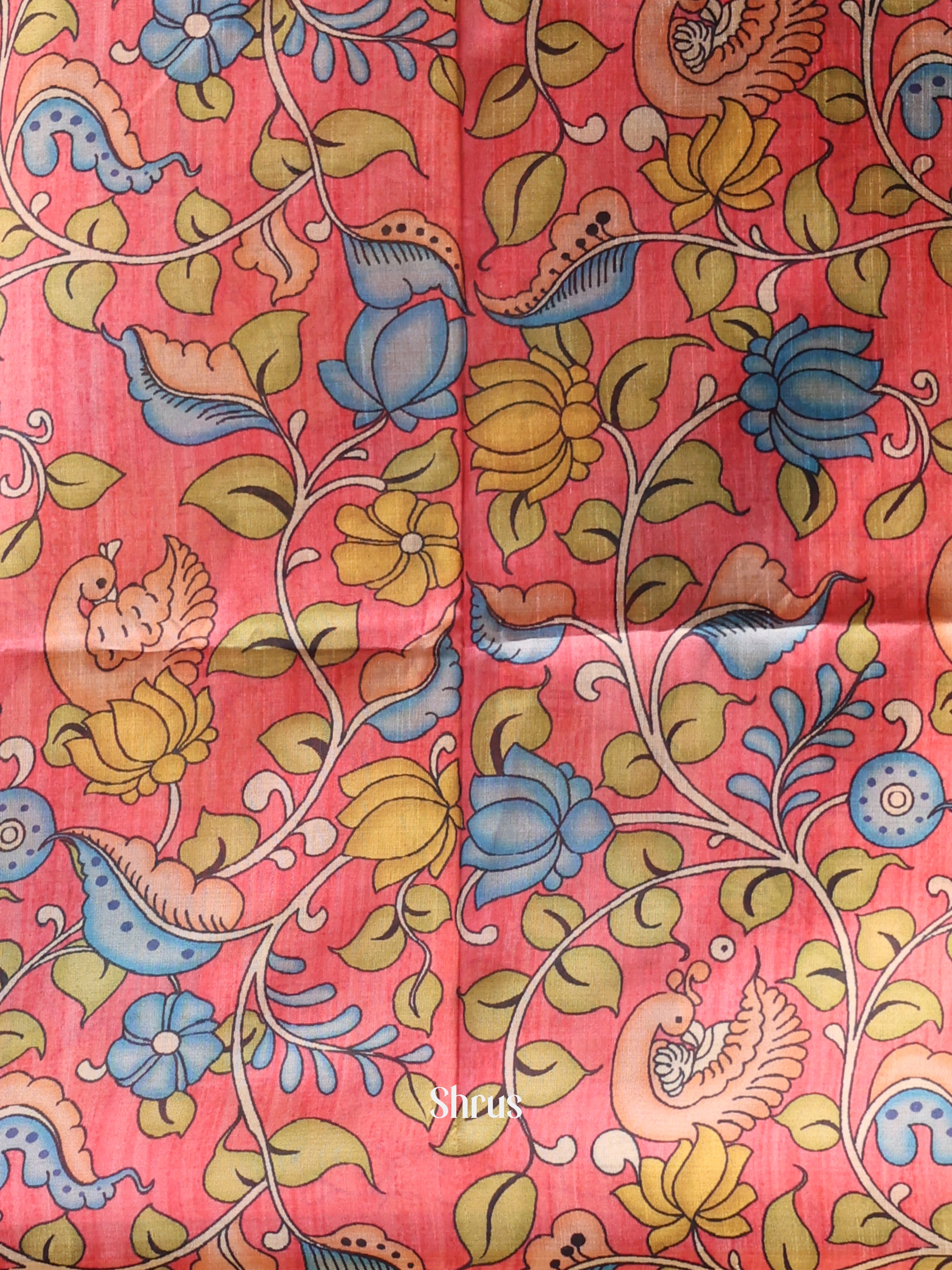 Brown & Pink - Champa semitussar Saree - Shop on Shrus.com