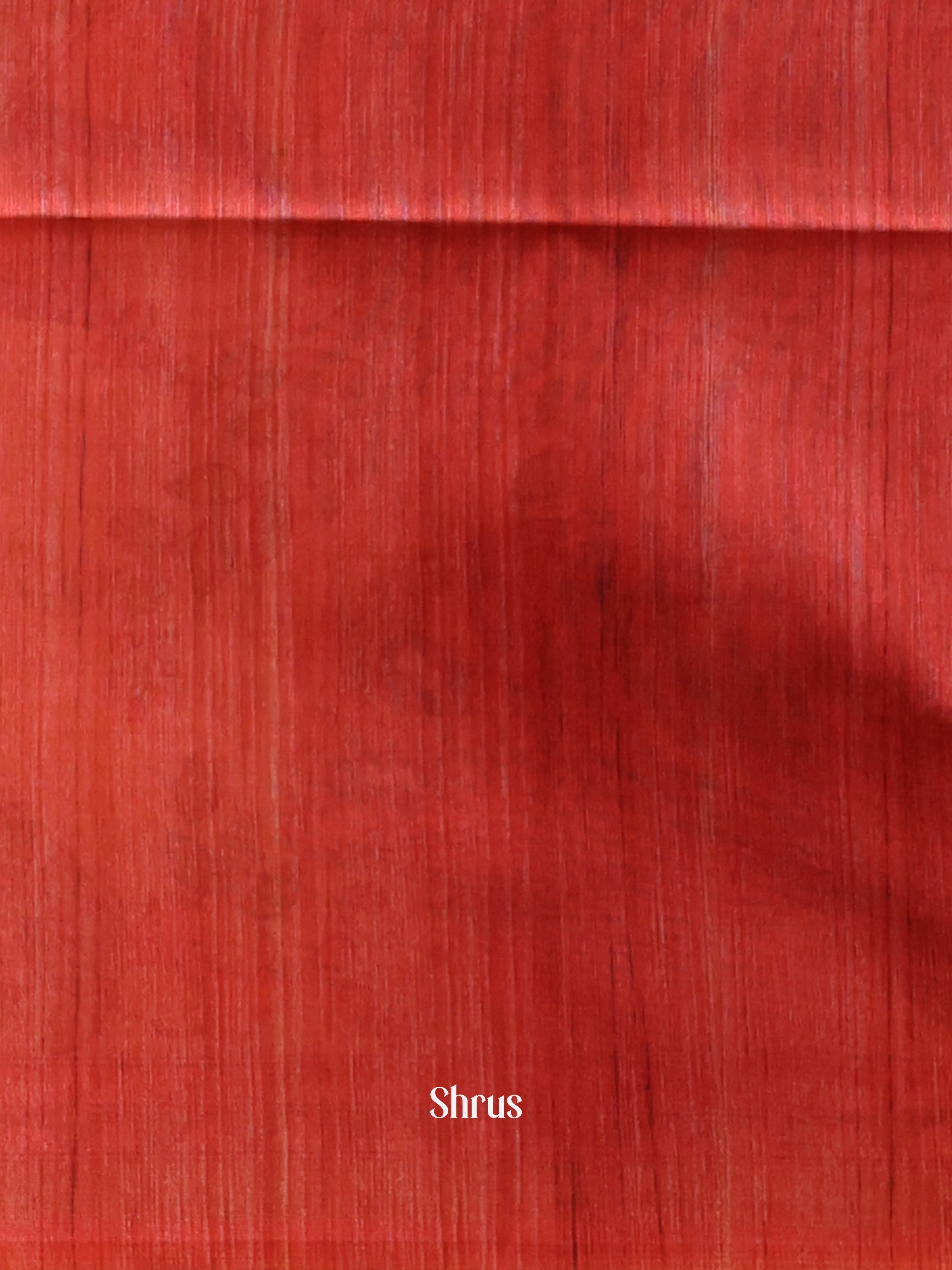 Beige & Red- Champa semitussar Saree - Shop on Shrus.com