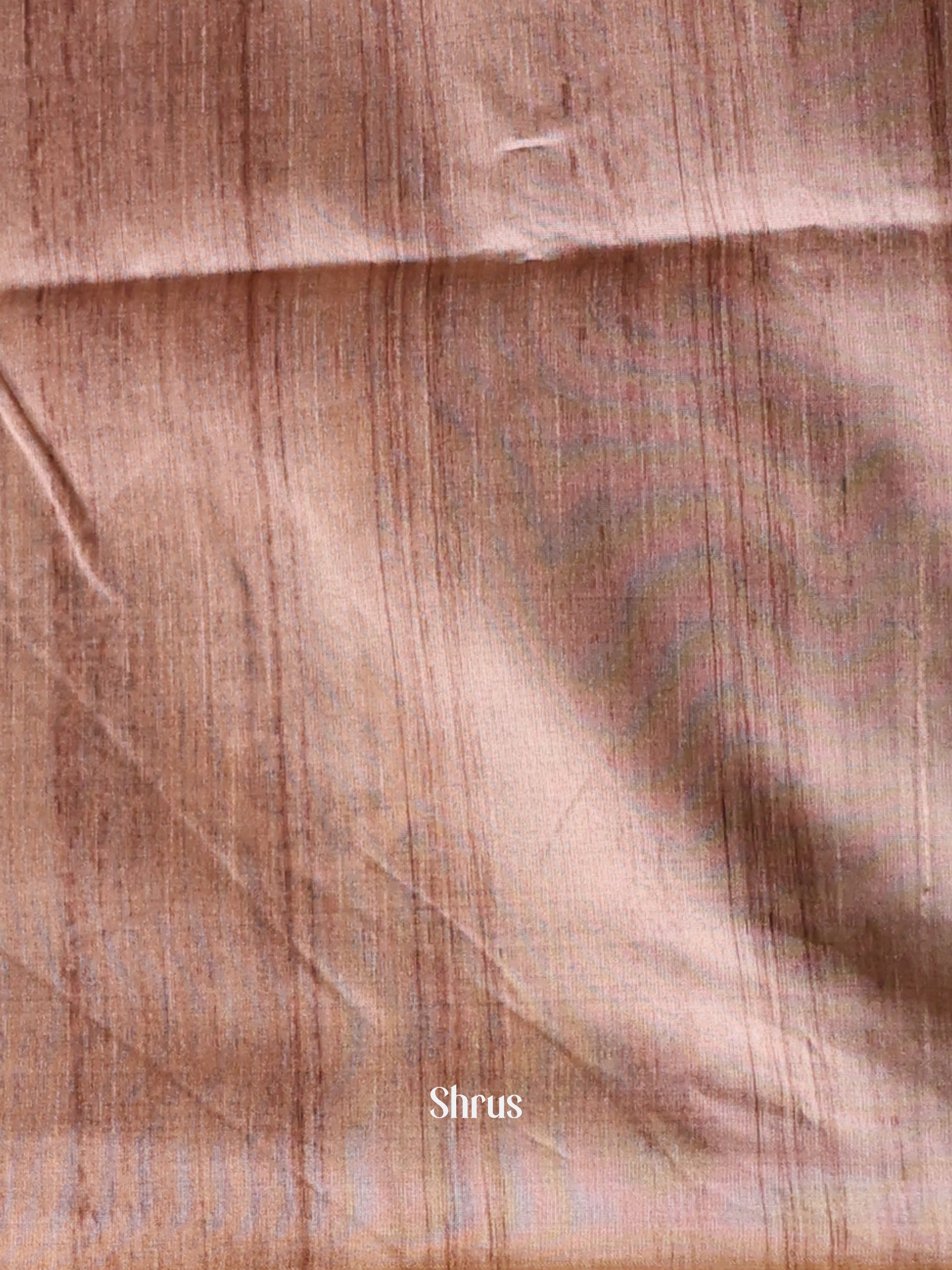 Violet & Lite brown - Champa semitussar Saree - Shop on Shrus.com