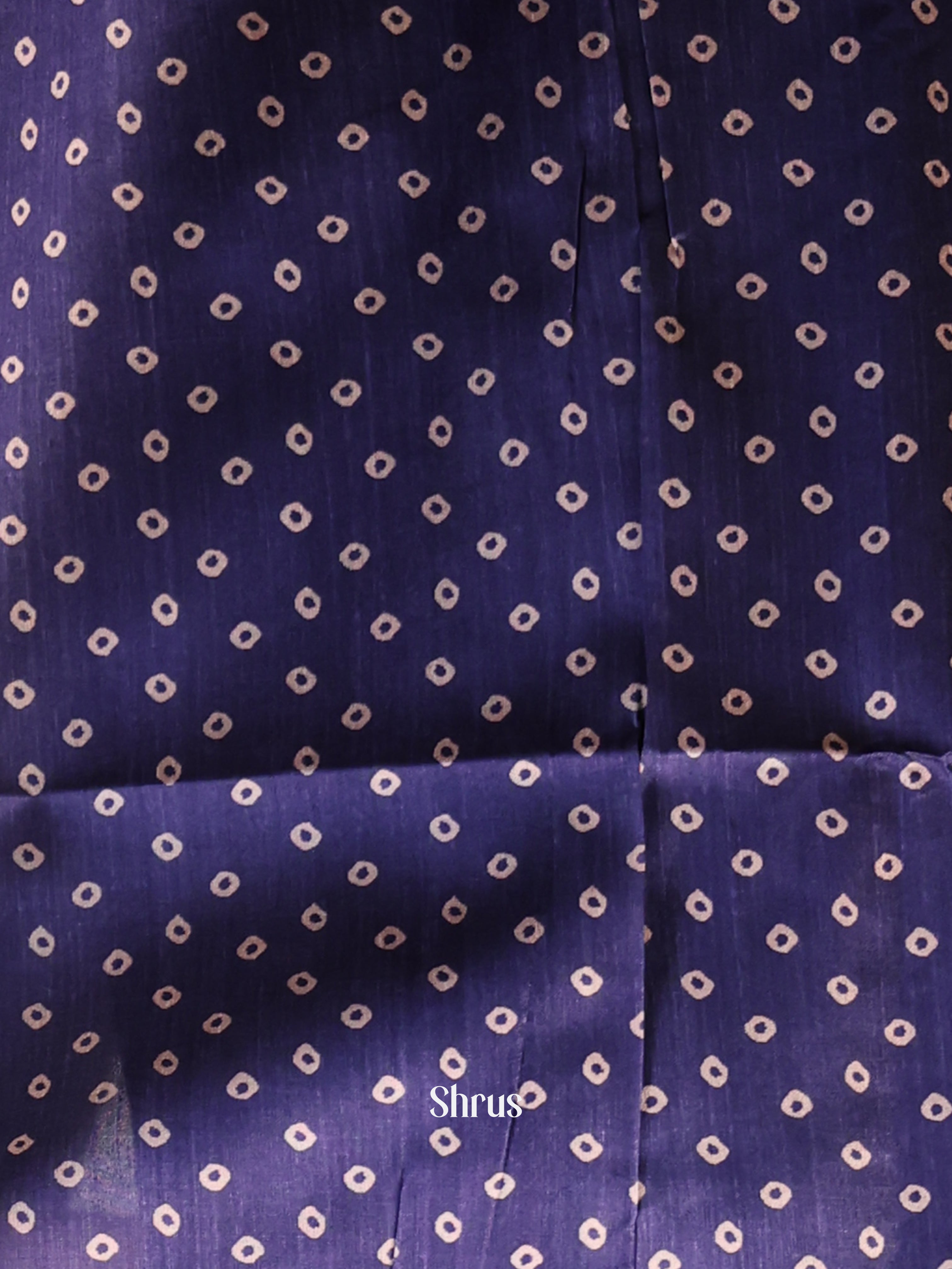 Pink & Blue- Champa semitussar Saree - Shop on Shrus.com