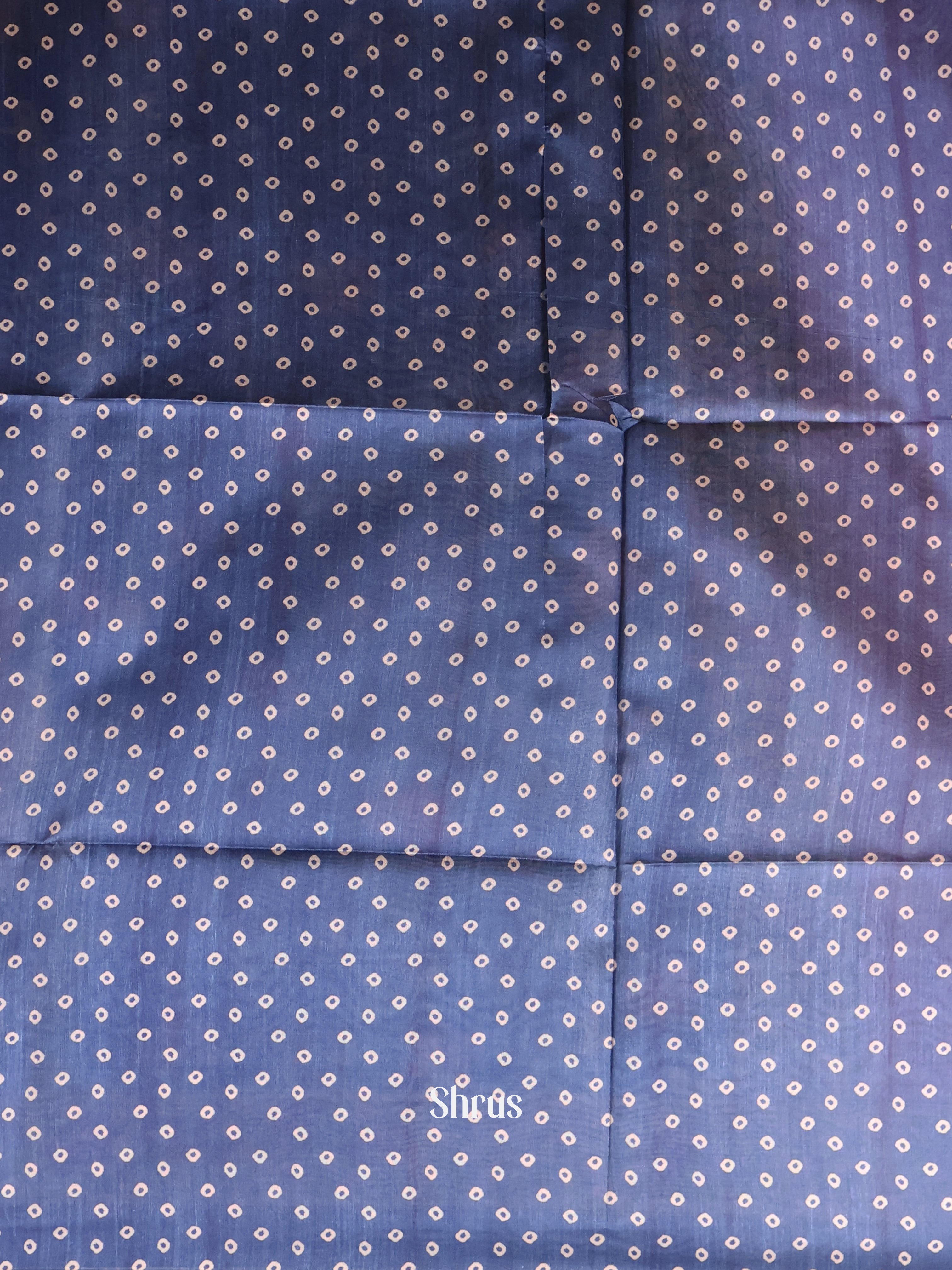 Pink & Blue- Champa semitussar Saree - Shop on Shrus.com