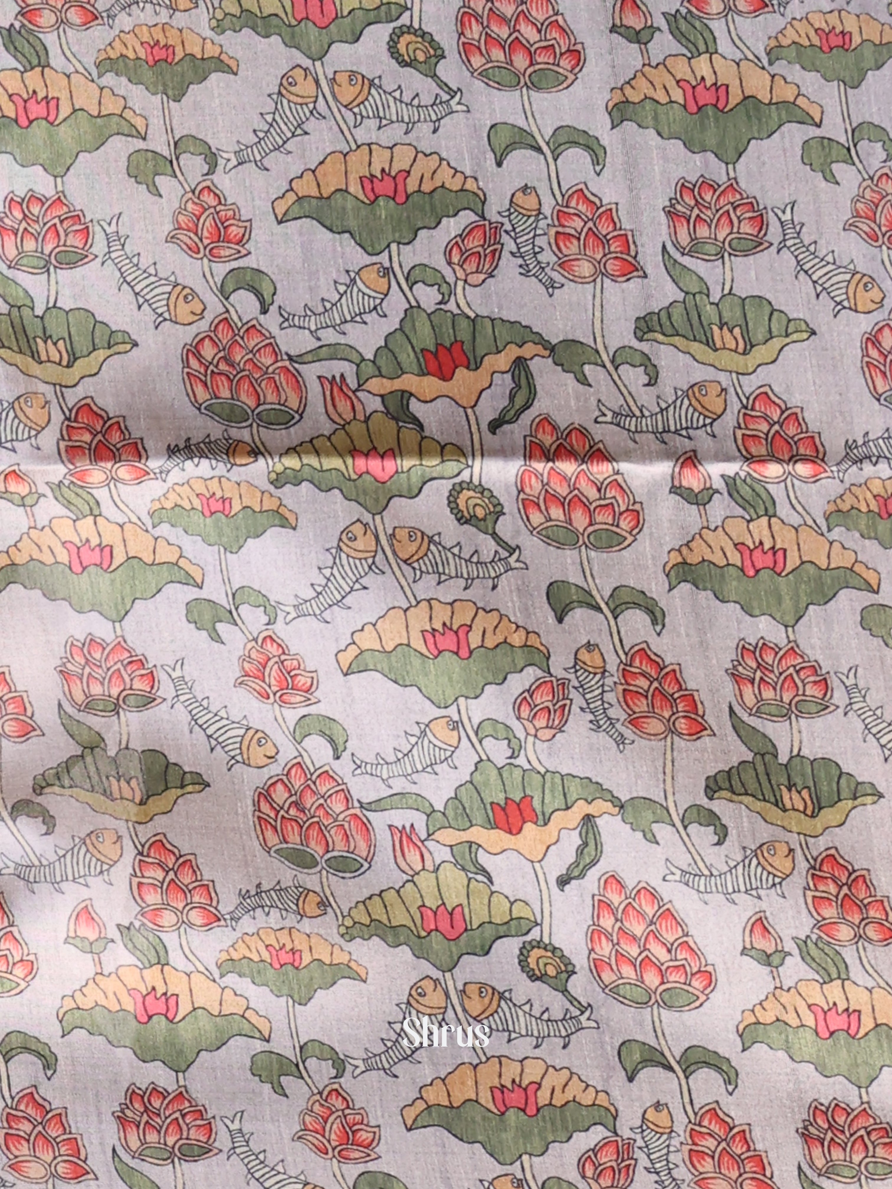 Black & Grey- Champa semitussar Saree - Shop on Shrus.com