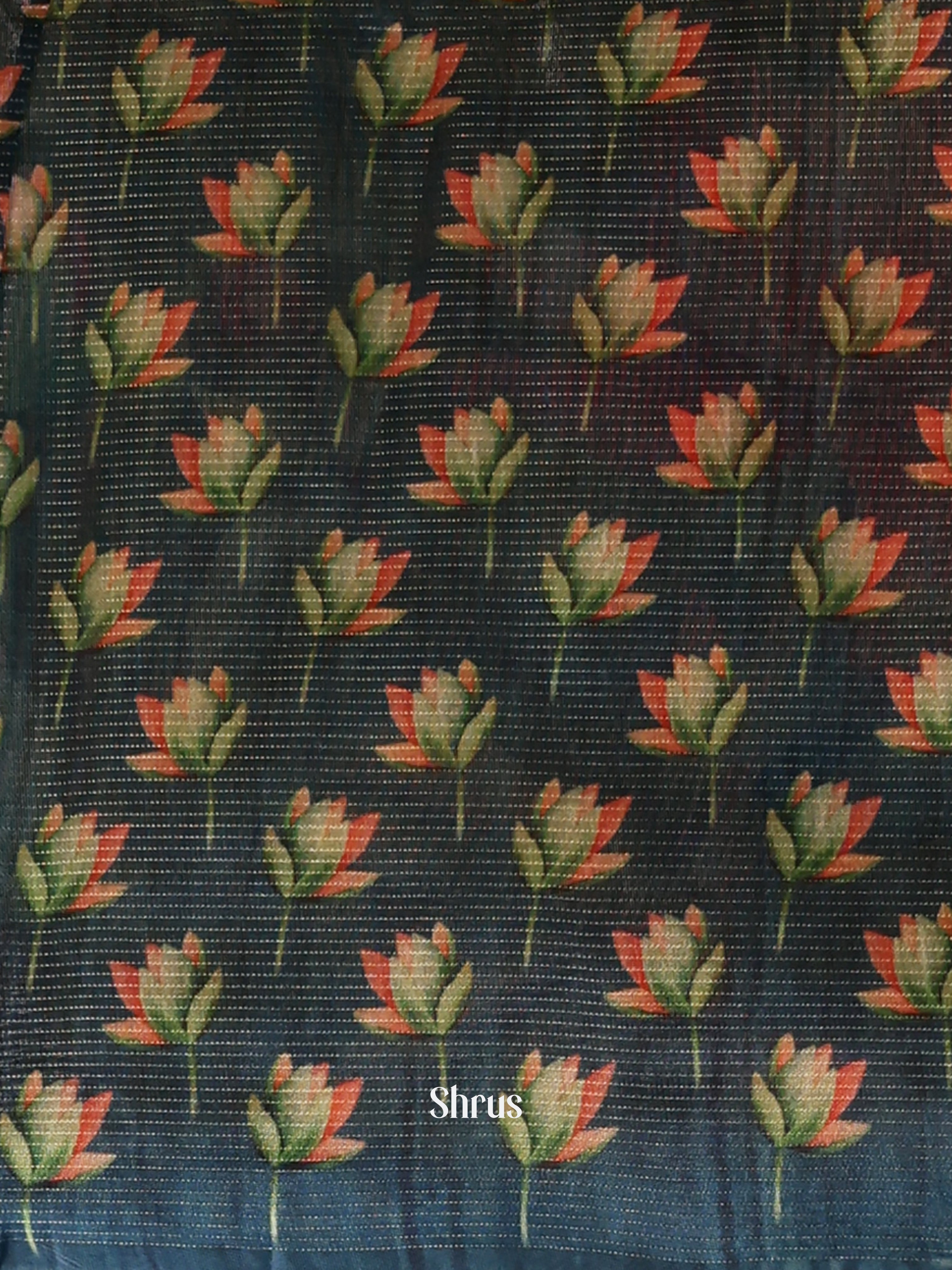 Olive Green & Green - Champa semitussar Saree - Shop on Shrus.com