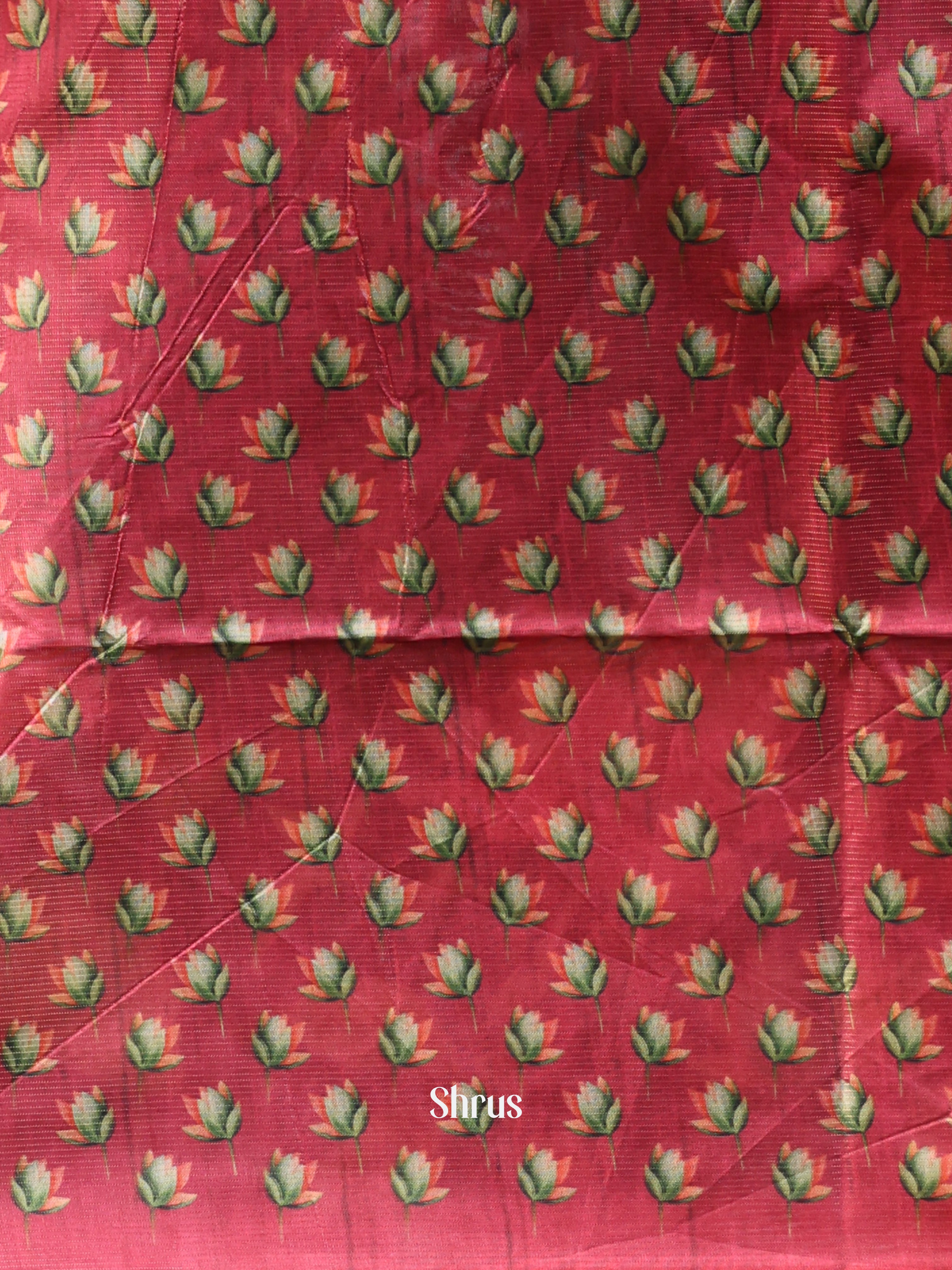 Black & Red- Champa semitussar Saree - Shop on Shrus.com