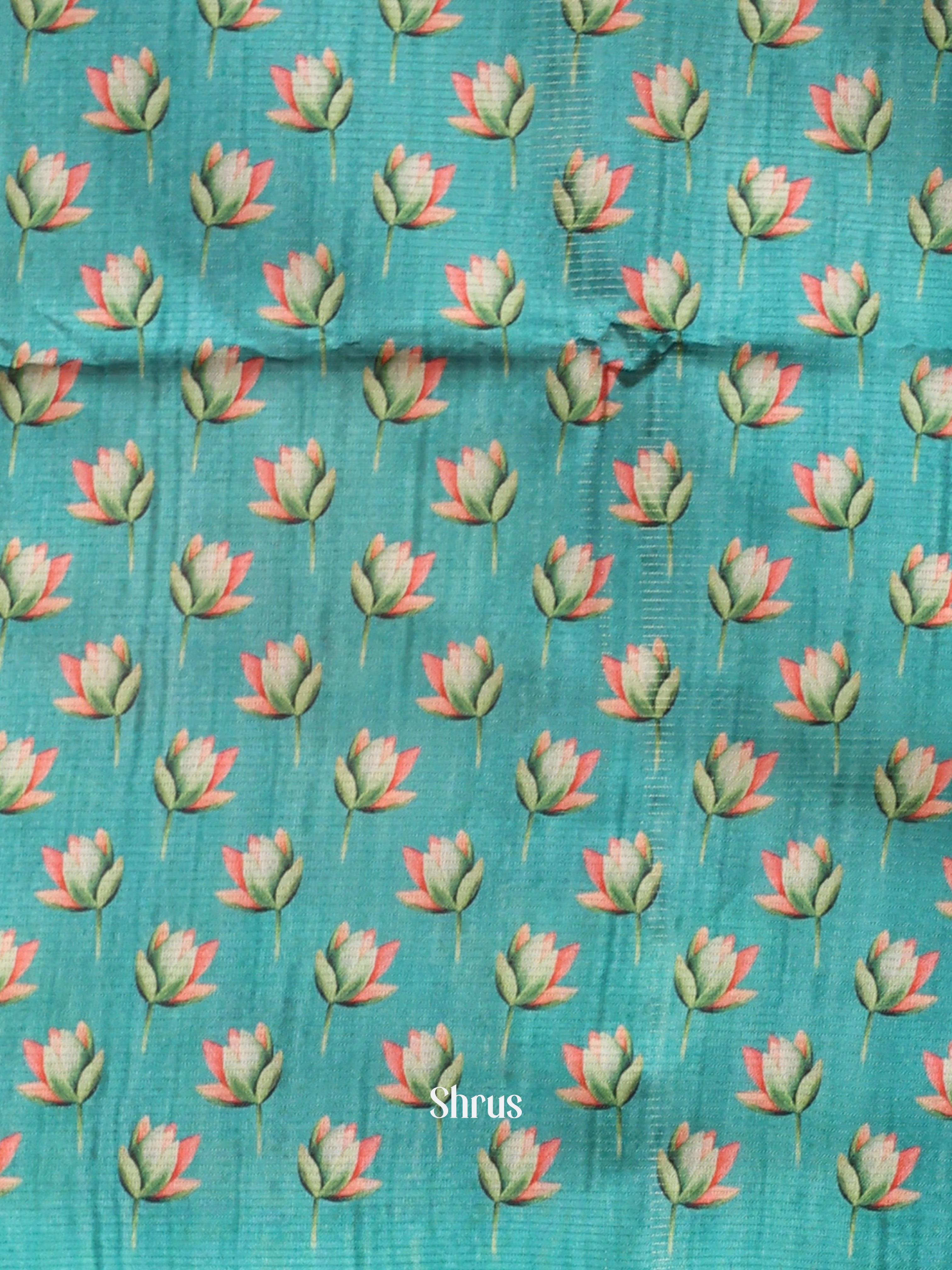 Purple & Green - Champa semitussar Saree - Shop on Shrus.com