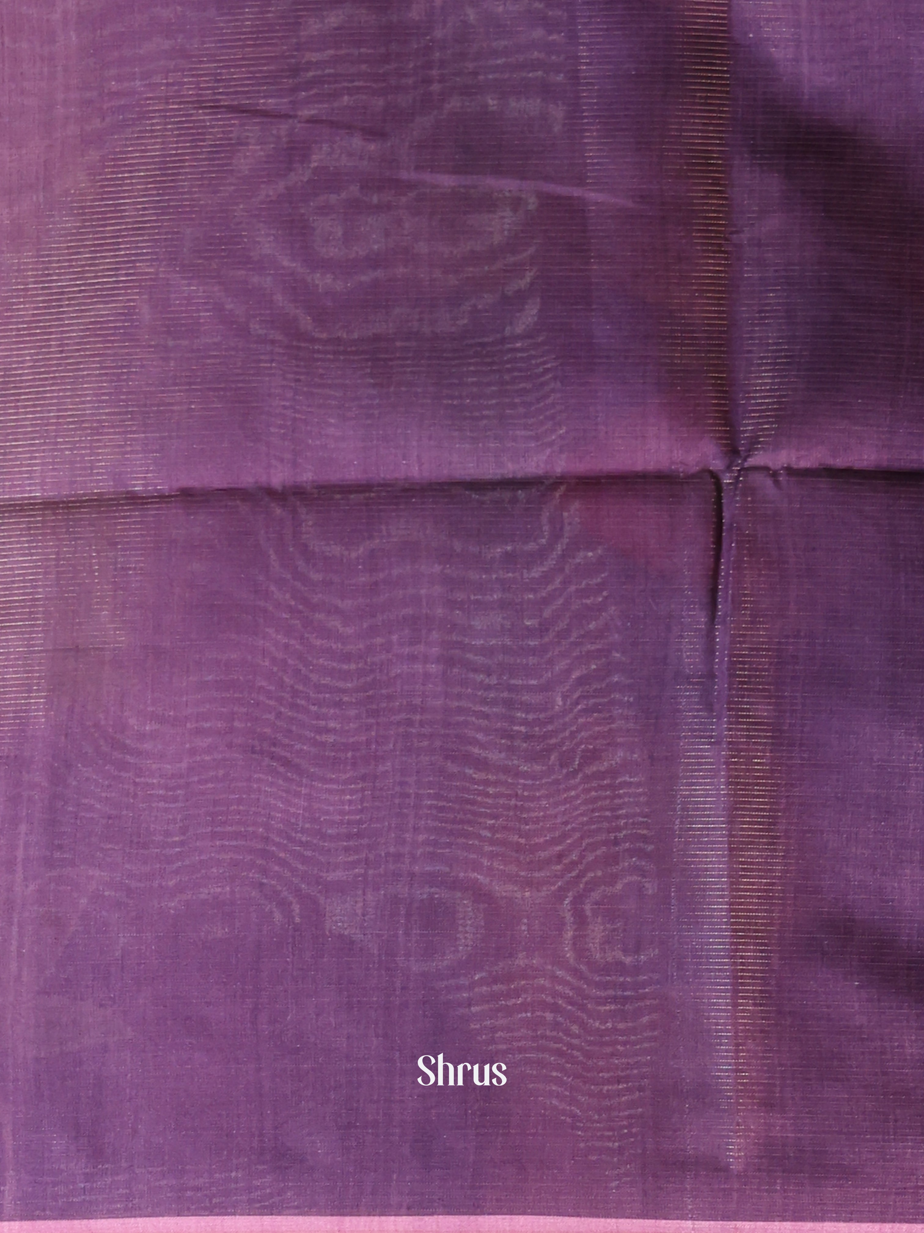 Cream & Purple- Champa semitussar Saree - Shop on Shrus.com