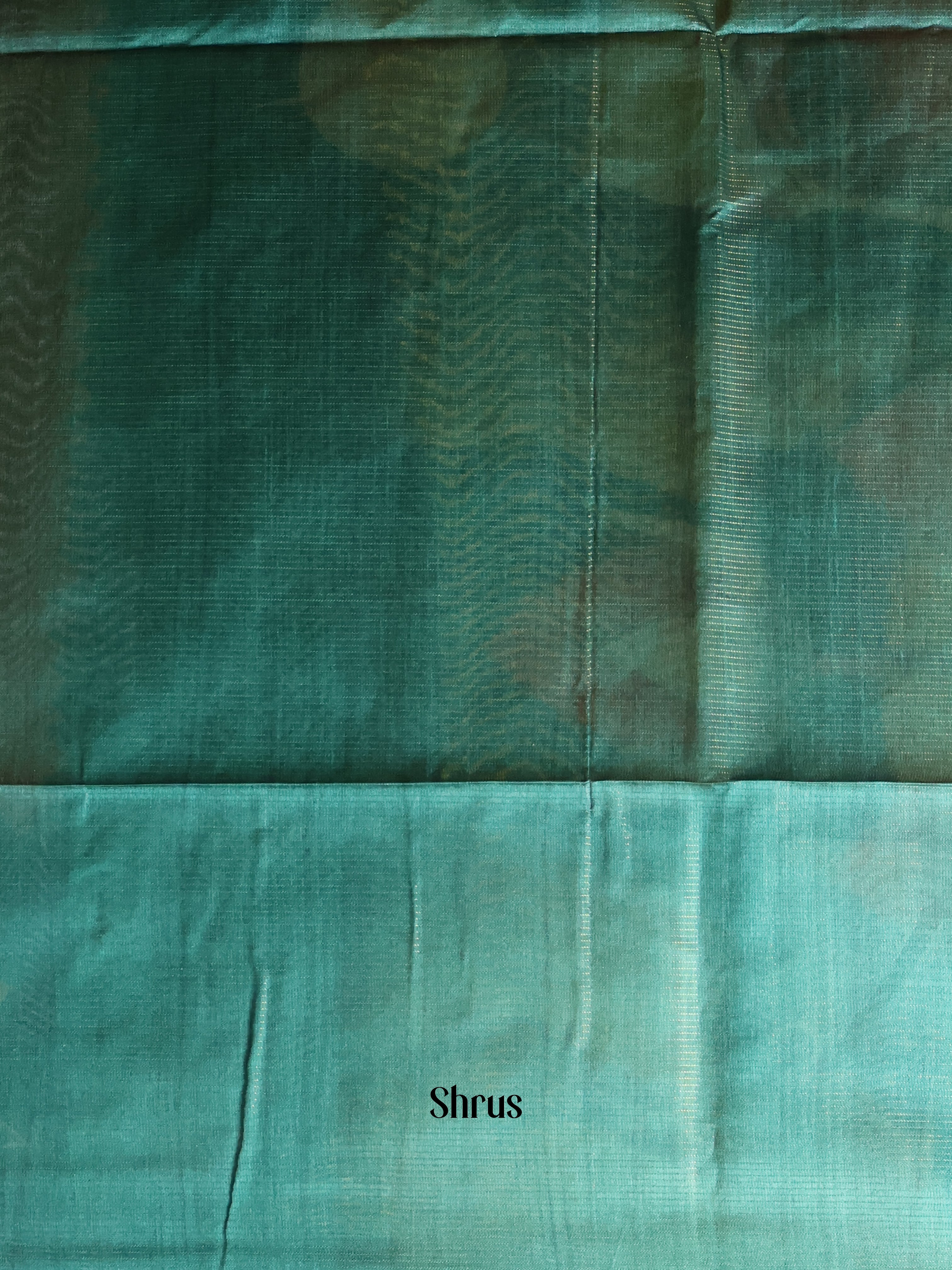 Cream & Green - Champa semitussar Saree - Shop on Shrus.com