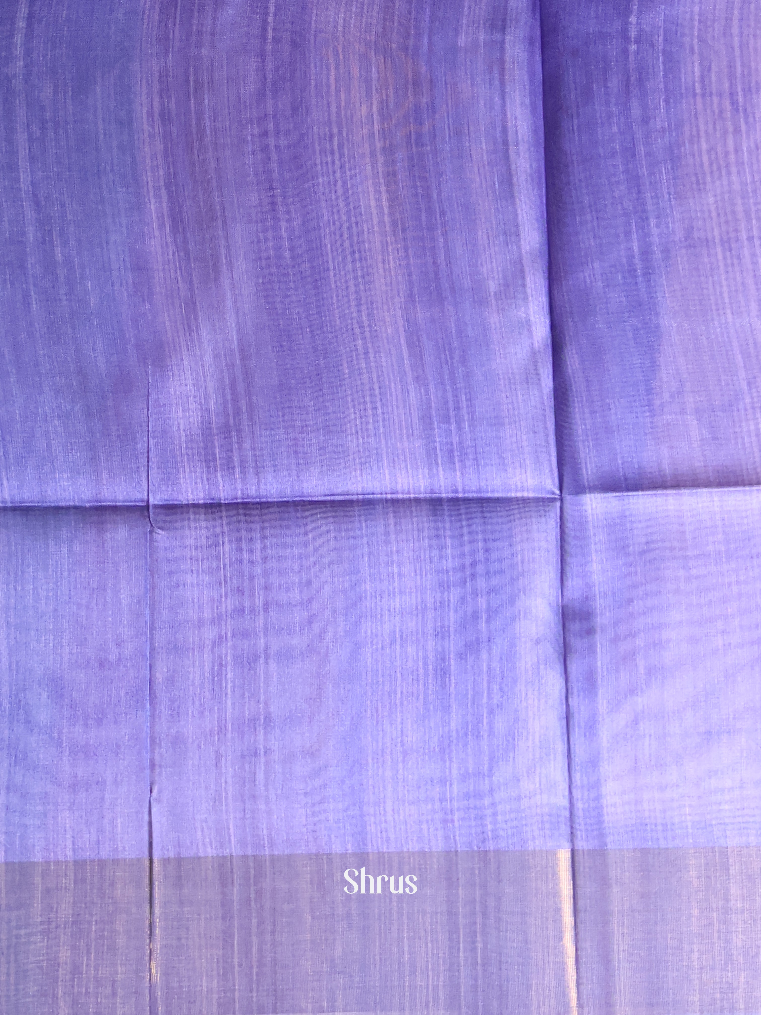 Cream & Purple - Champa semitussar Saree - Shop on Shrus.com