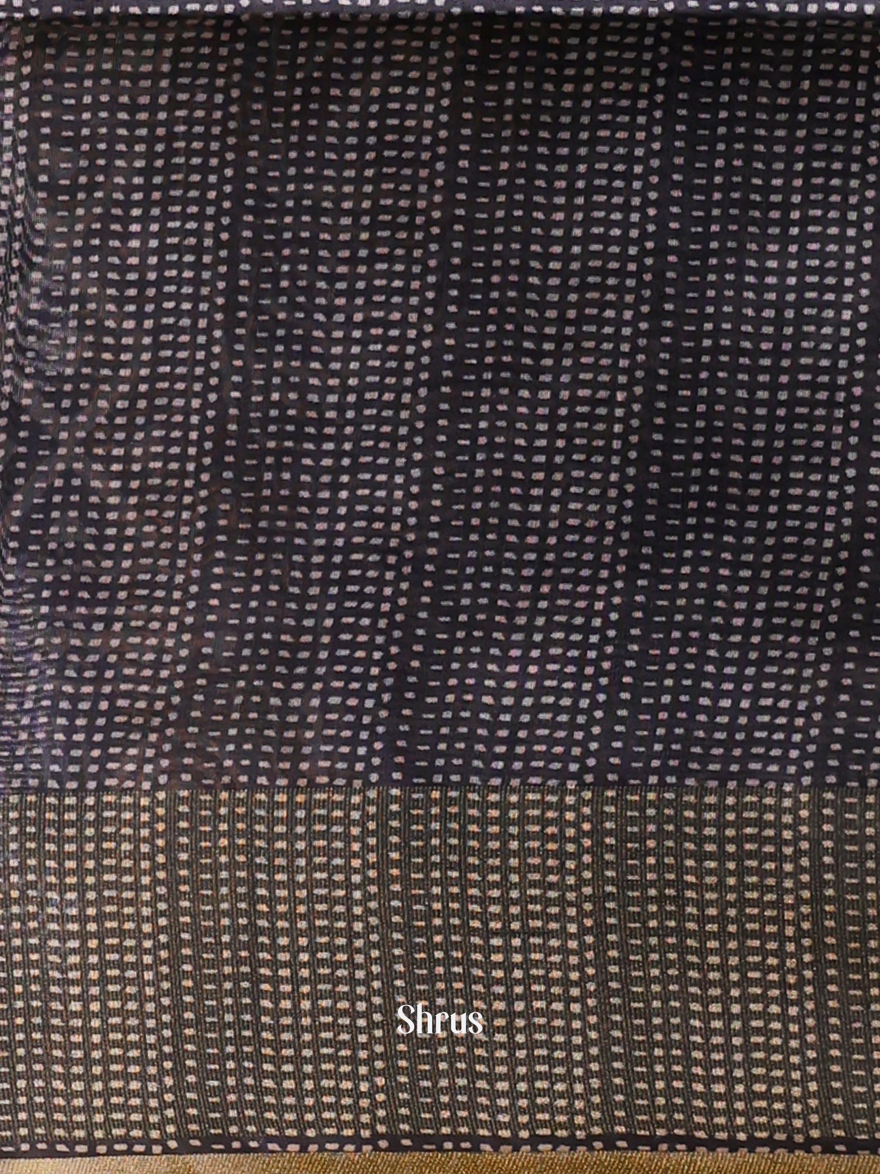 Gold & Blue - Champa semitussar Saree - Shop on Shrus.com