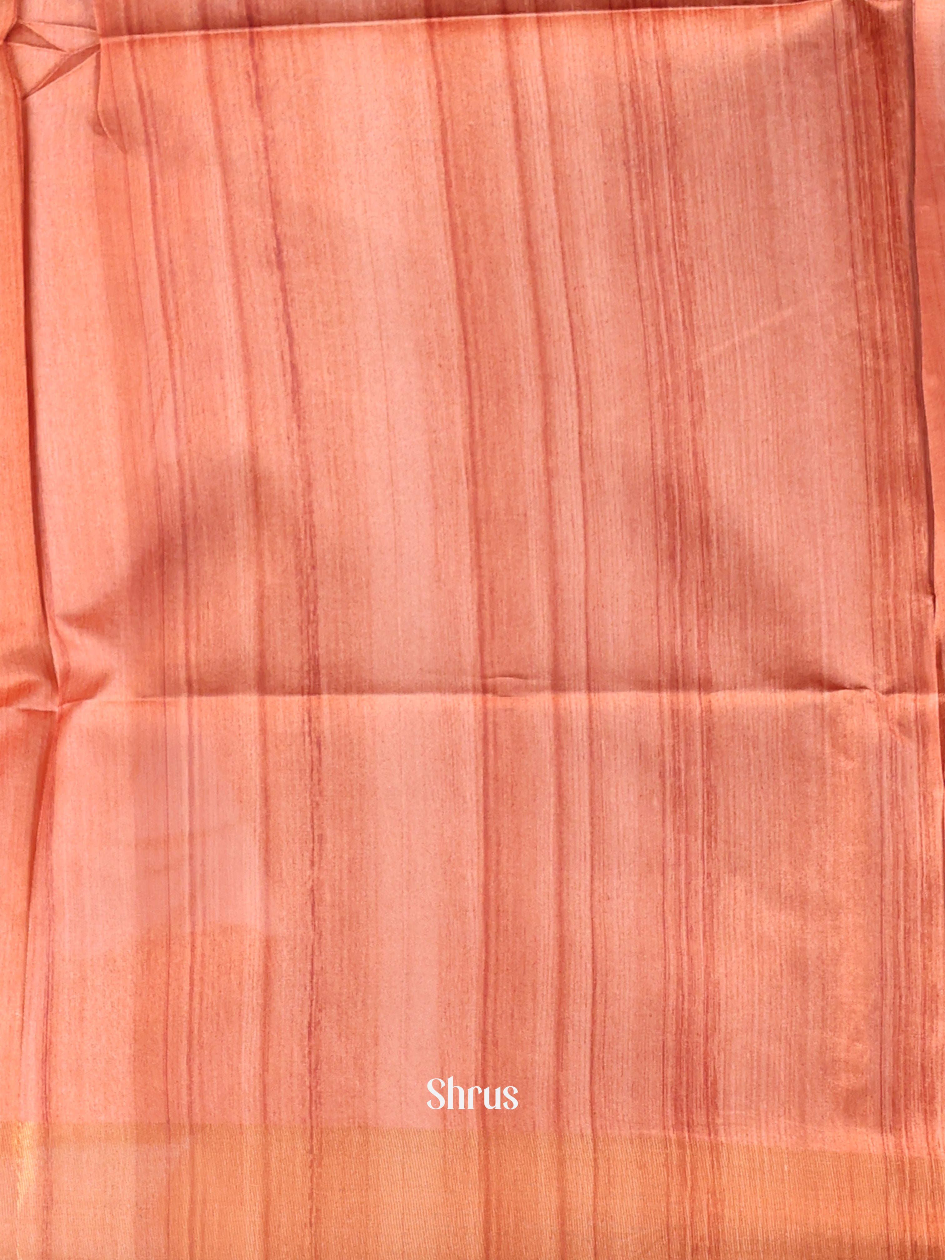 Blue & Brown- Champa semitussar Saree - Shop on Shrus.com