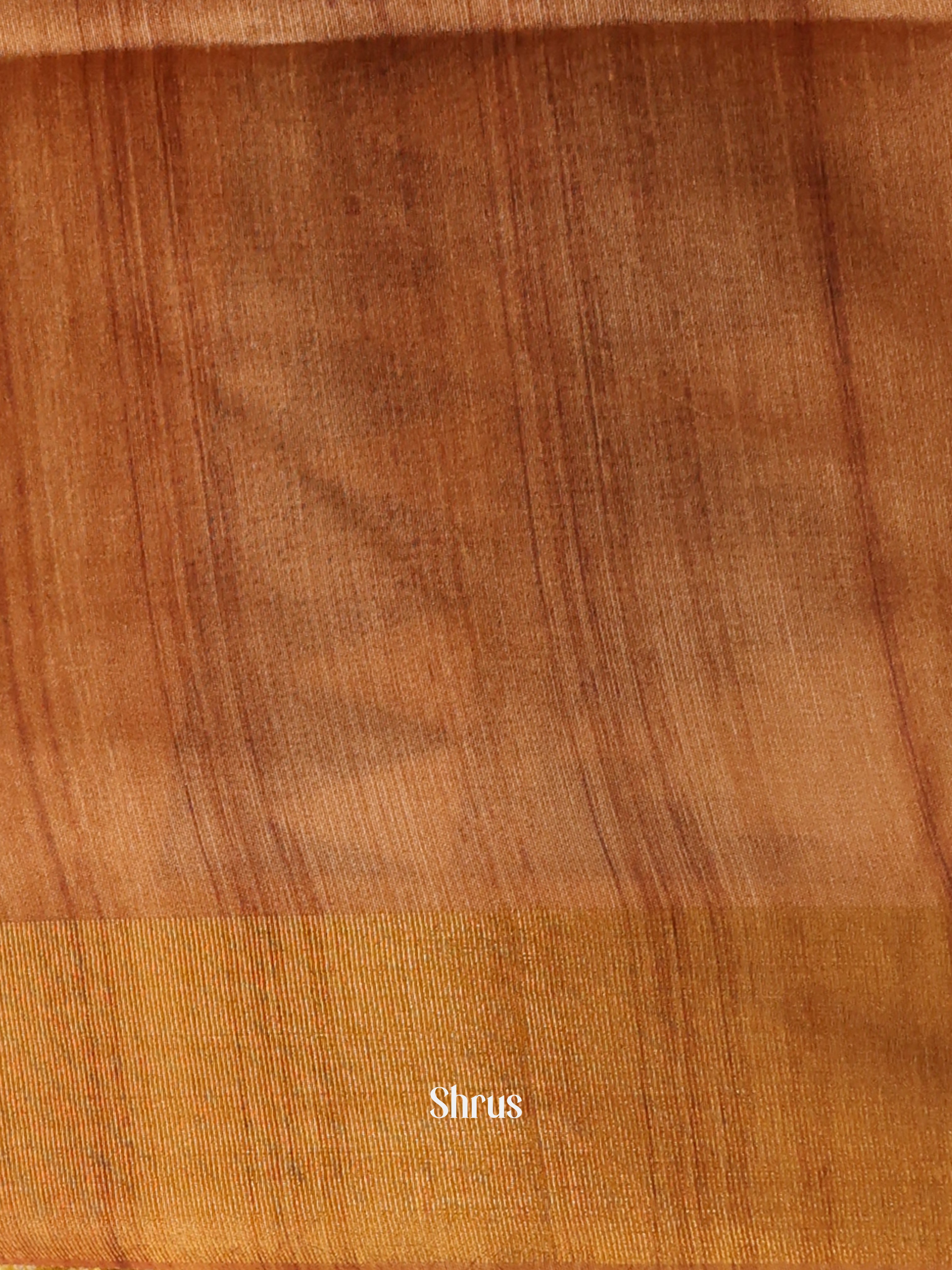 Blue & Mustard- Champa semitussar Saree - Shop on Shrus.com