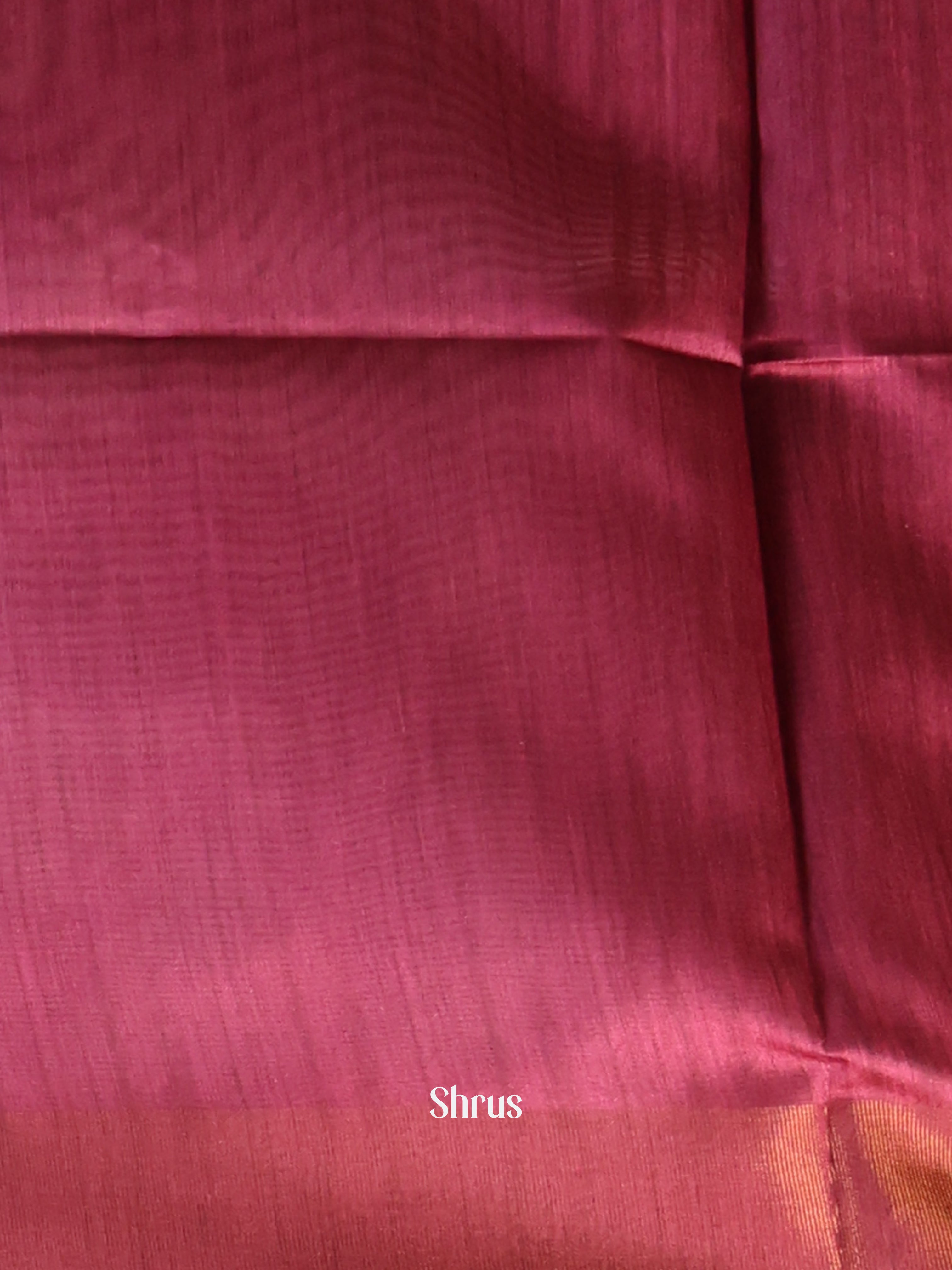 Cream & Pink - Champa semitussar Saree - Shop on Shrus.com