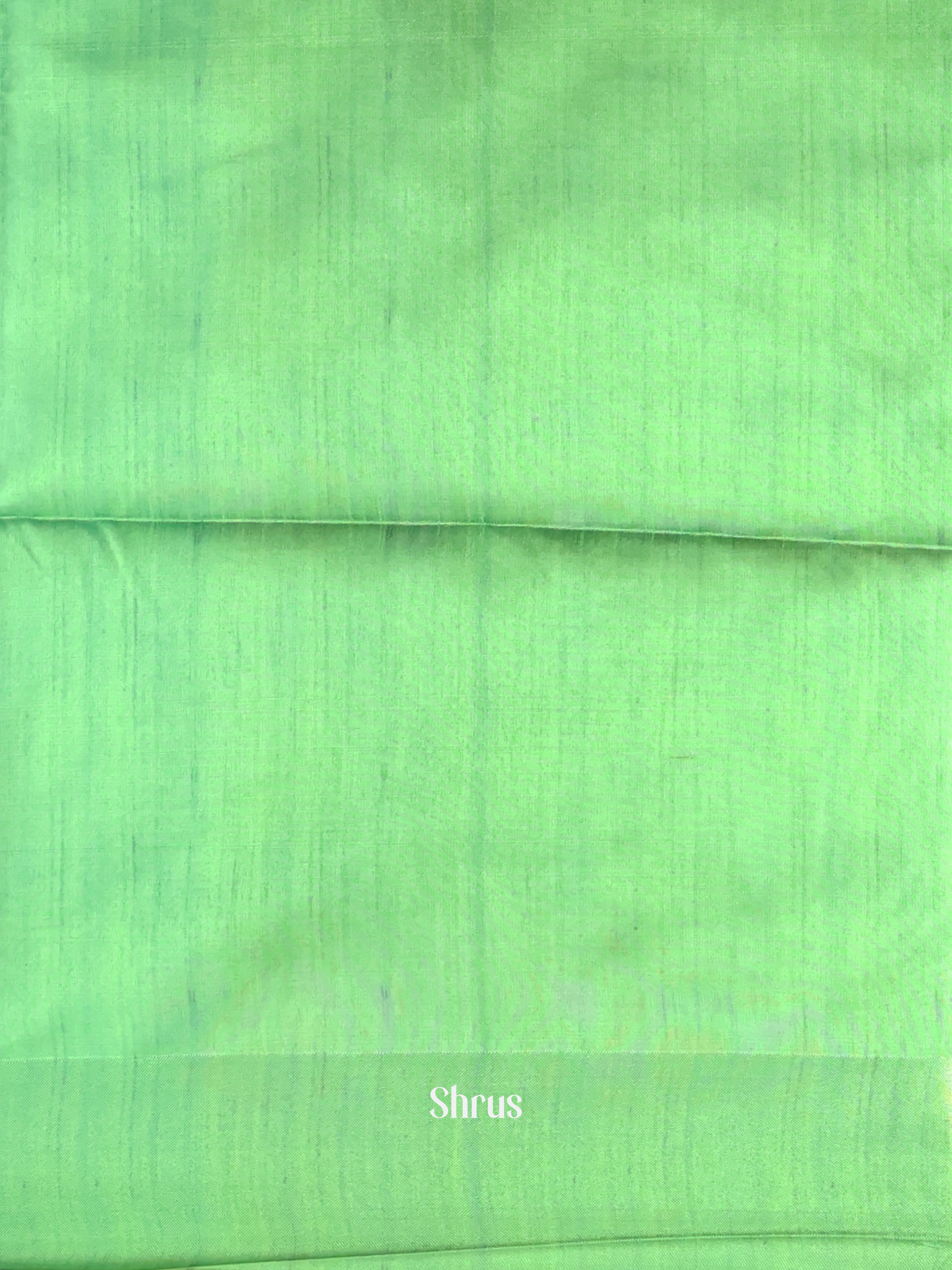 Cream & Green- Champa semitussar Saree - Shop on Shrus.com