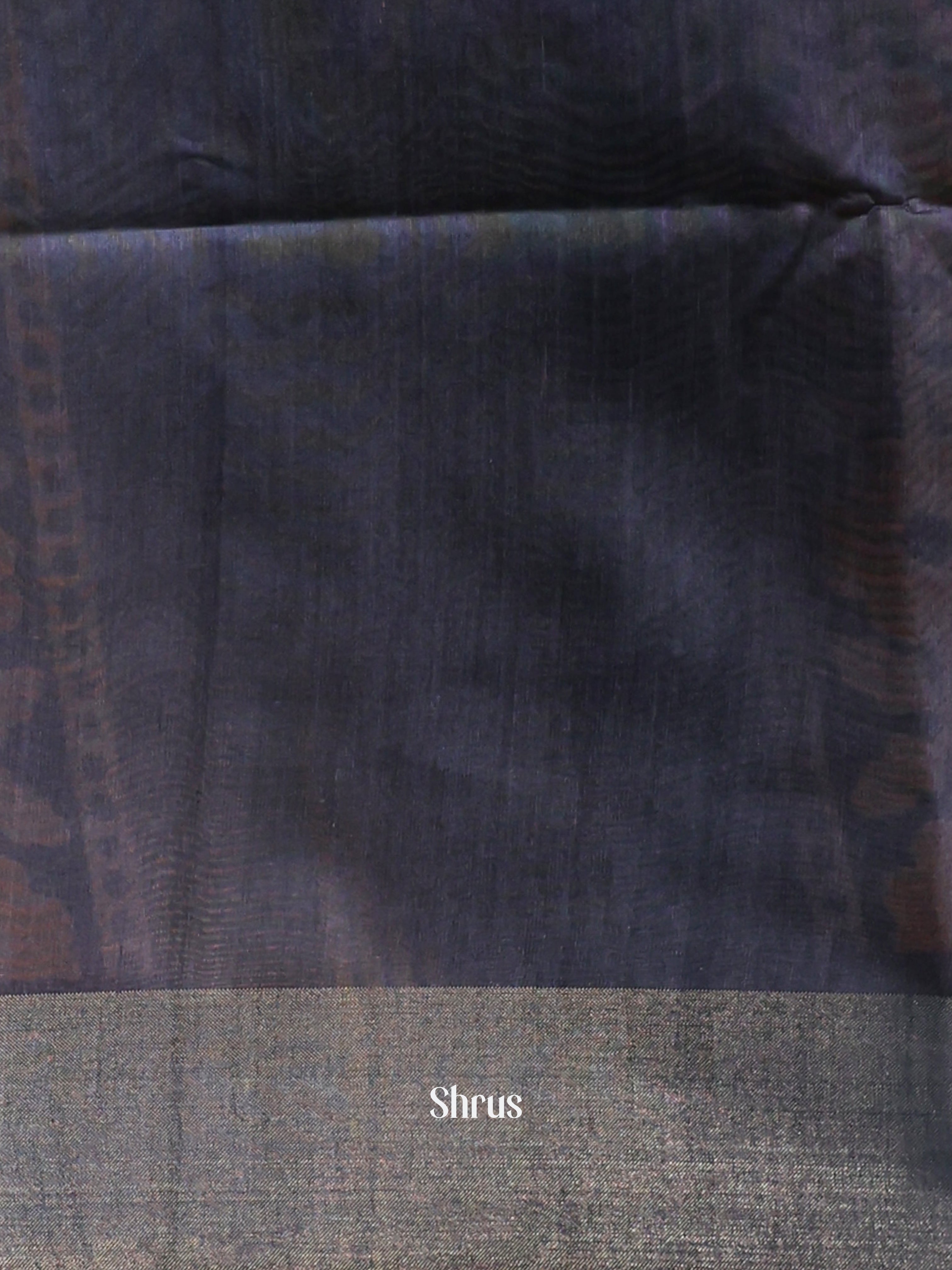 Black & Orange - Champa semitussar Saree - Shop on Shrus.com