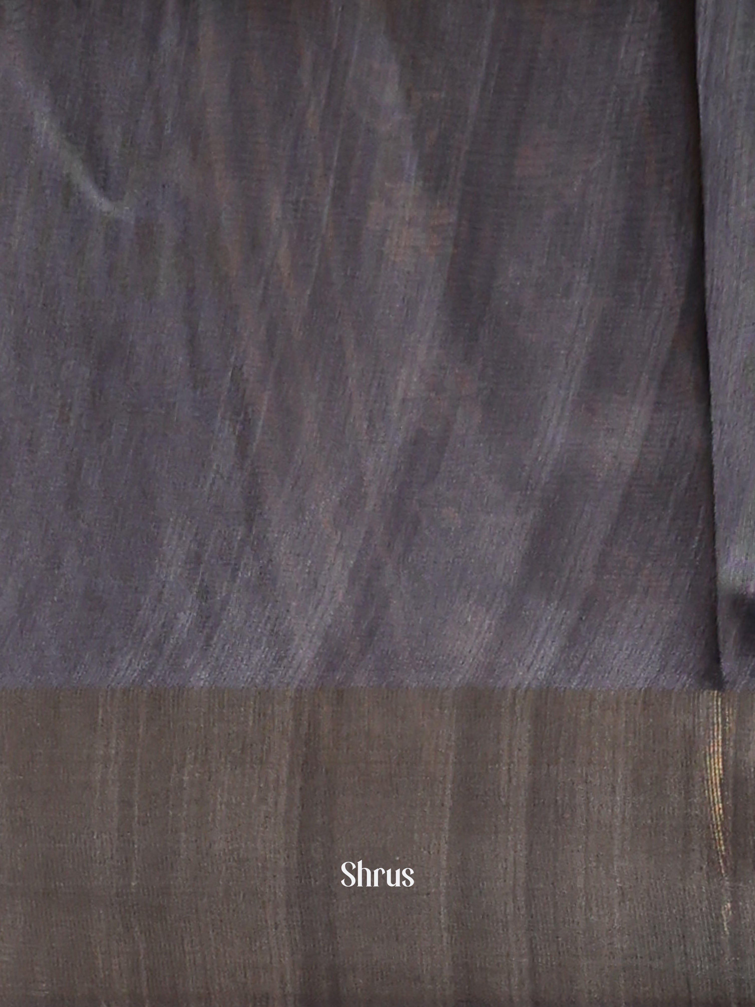 Cream & Grey - Champa semitussar Saree - Shop on Shrus.com