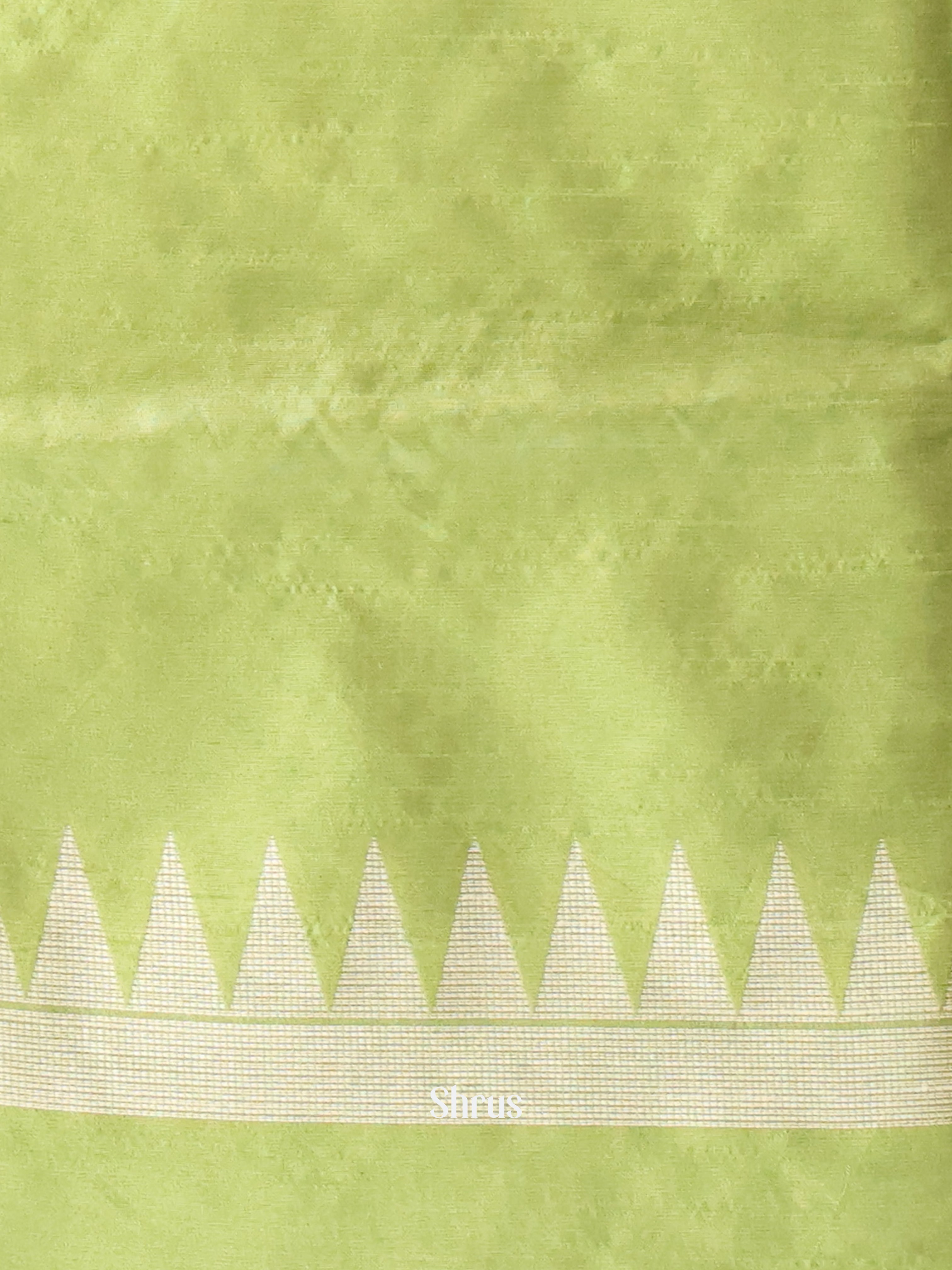 Green- Champa semitussar Saree - Shop on Shrus.com