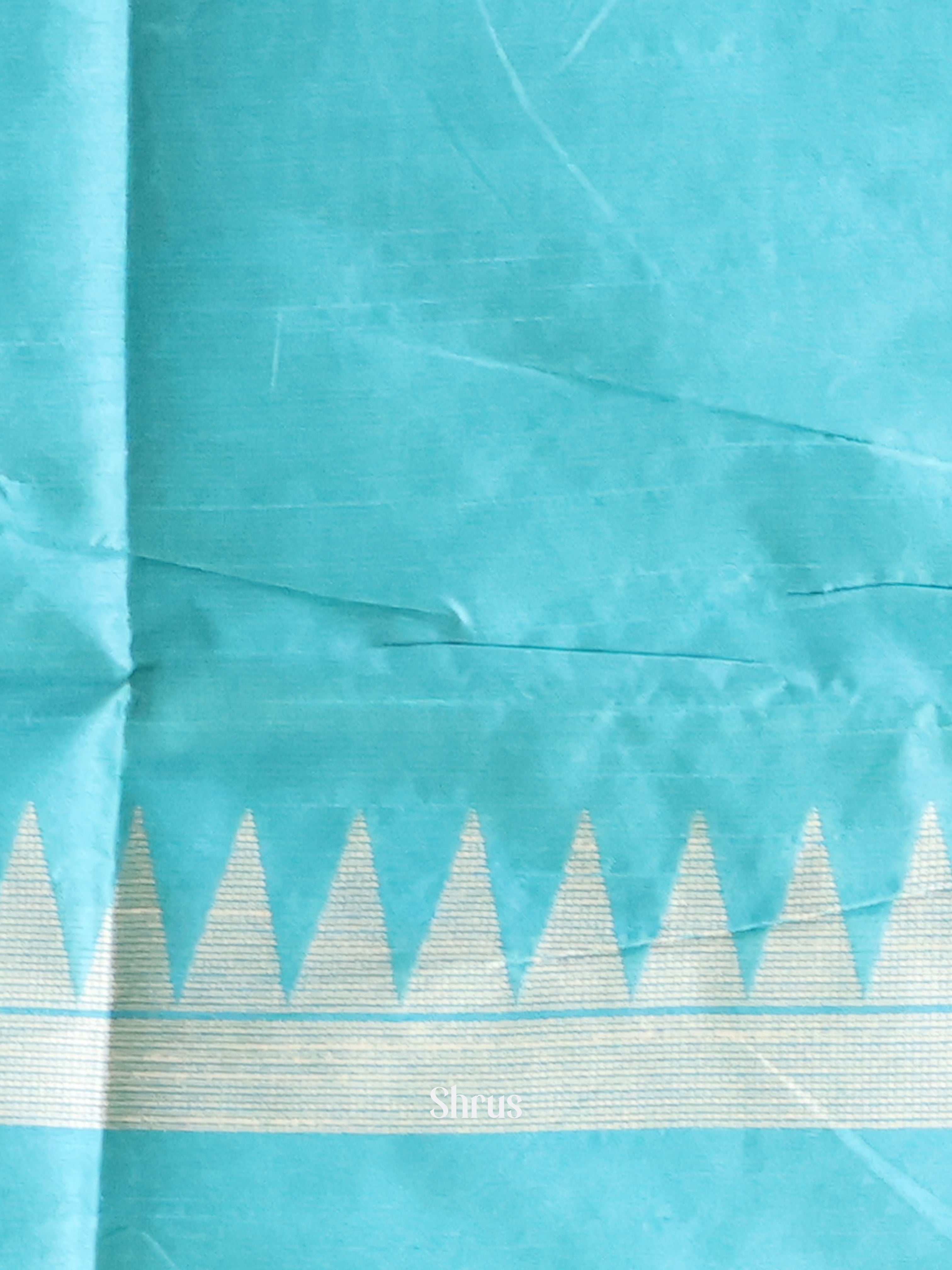 Blue - Champa semitussar Saree - Shop on Shrus.com