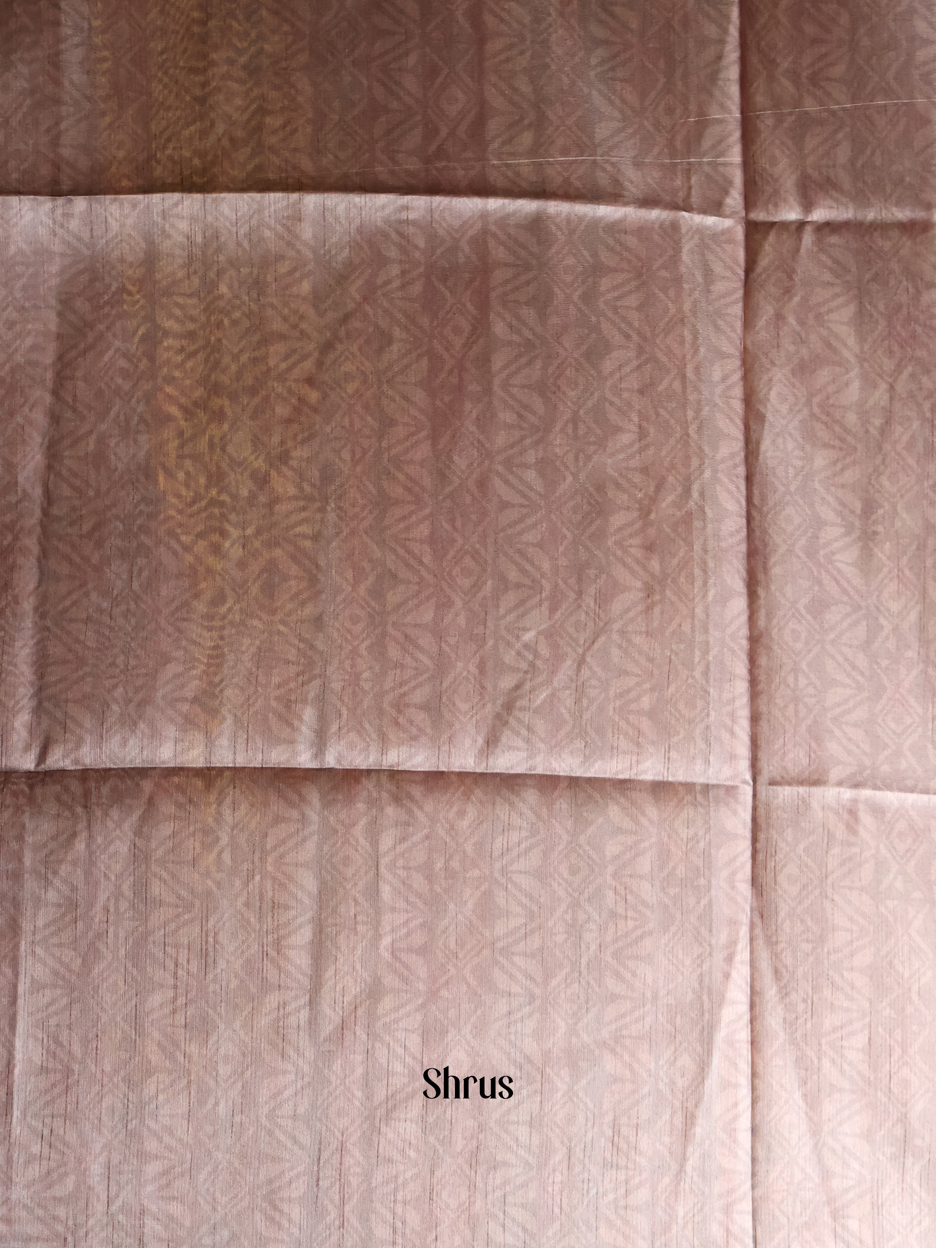 Grey & Pink - Champa semitussar Saree - Shop on Shrus.com