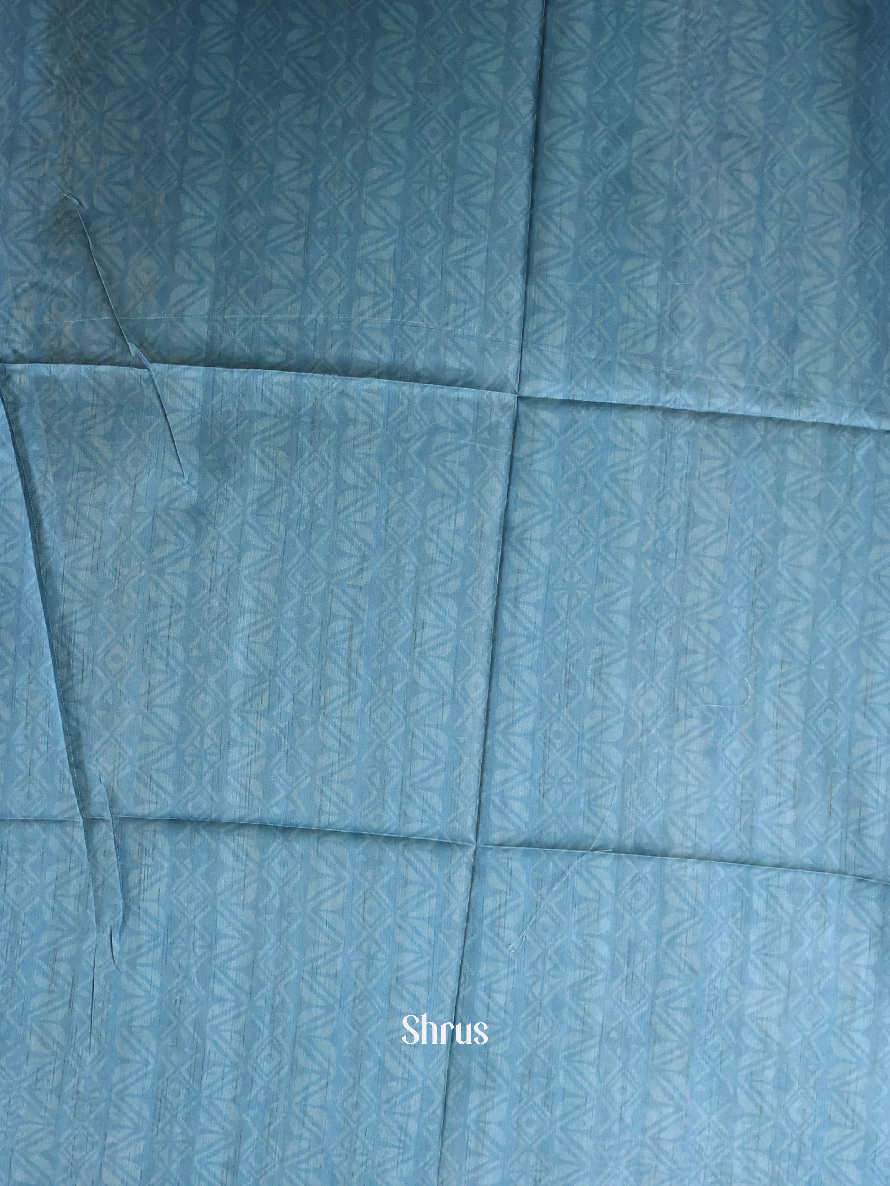 Grey & Blue - Champa semitussar Saree - Shop on Shrus.com