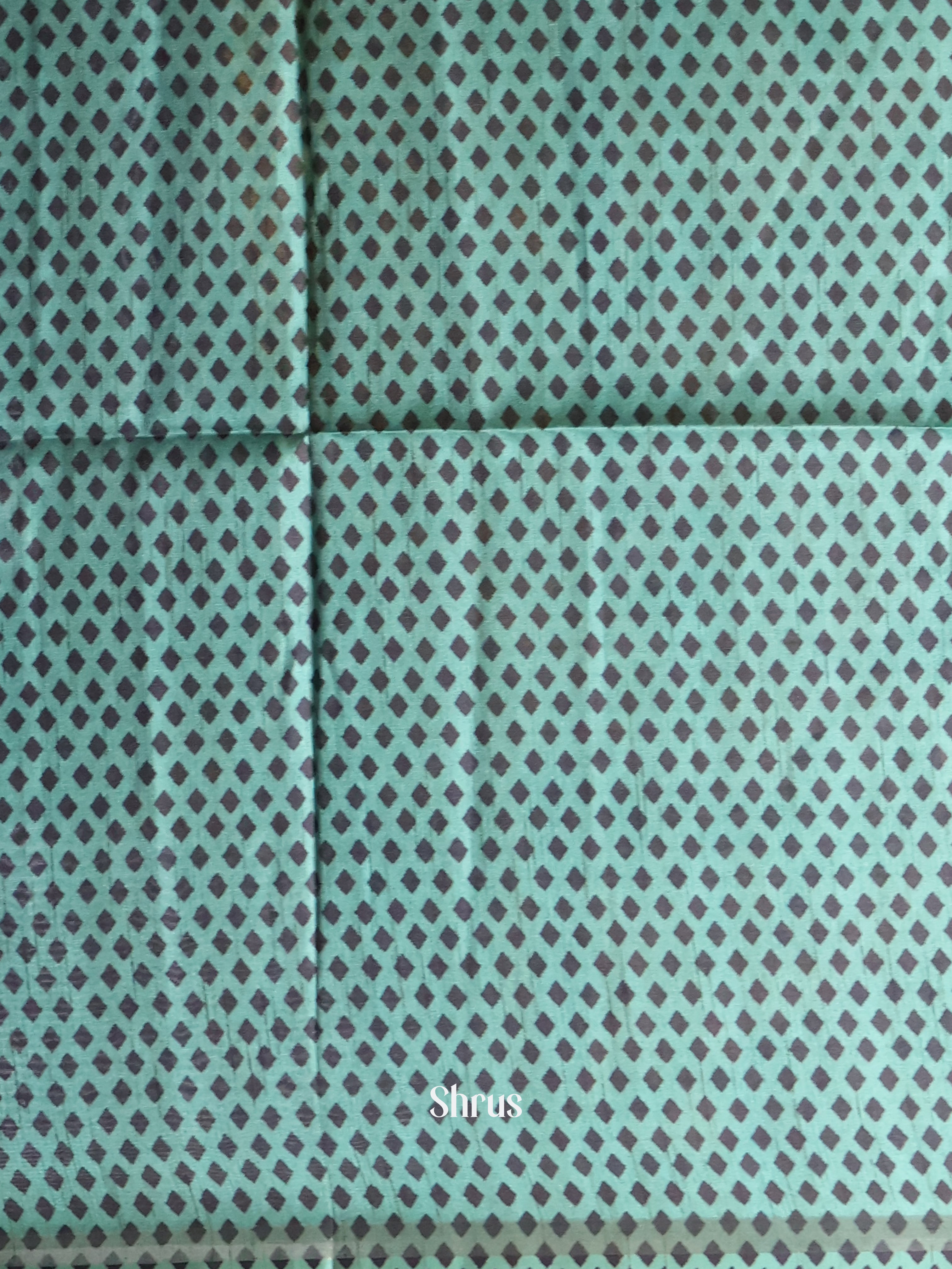 Greenish Blue - Champa semitussar Saree - Shop on Shrus.com