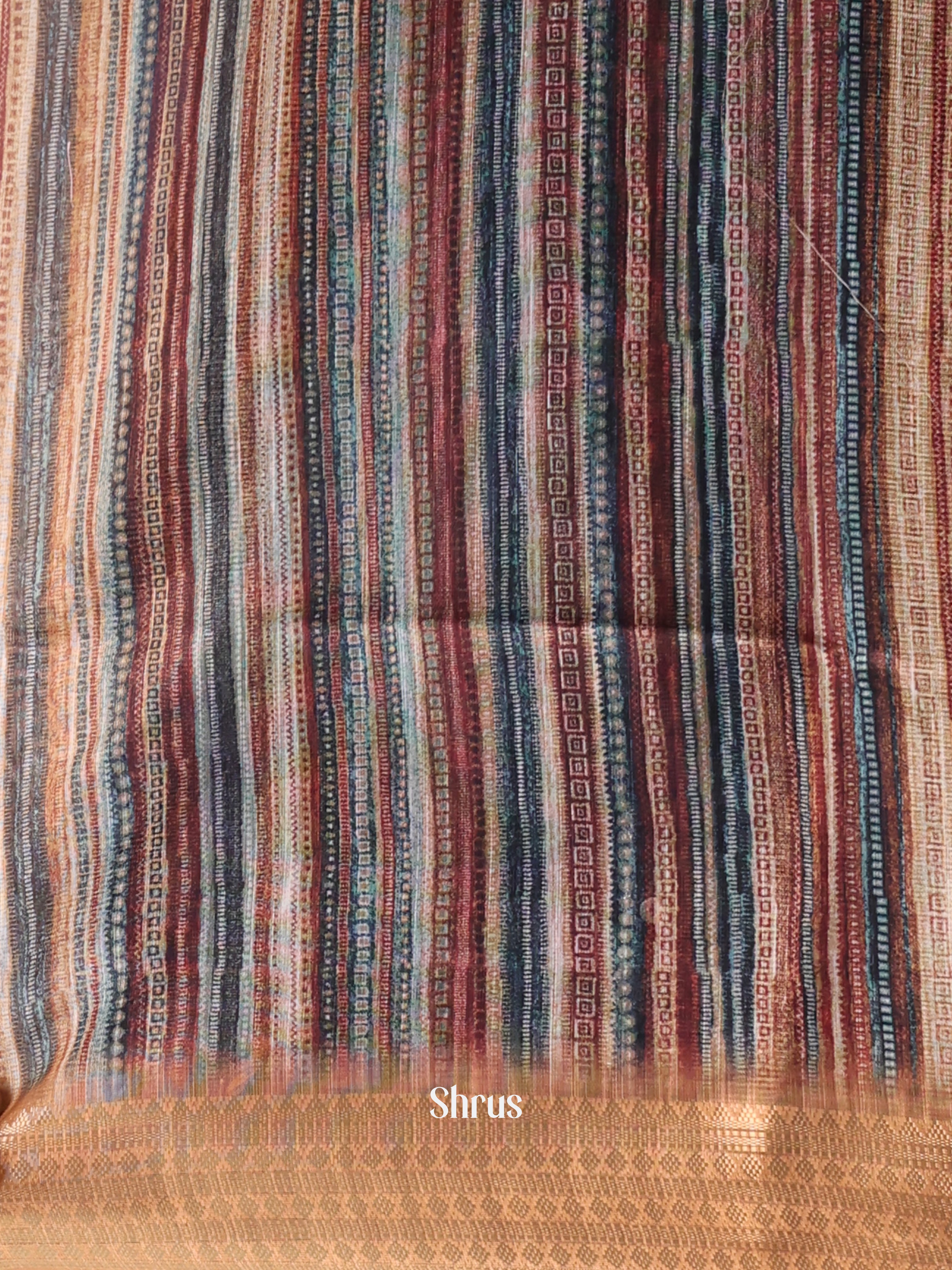 Brown - Champa semitussar Saree - Shop on Shrus.com