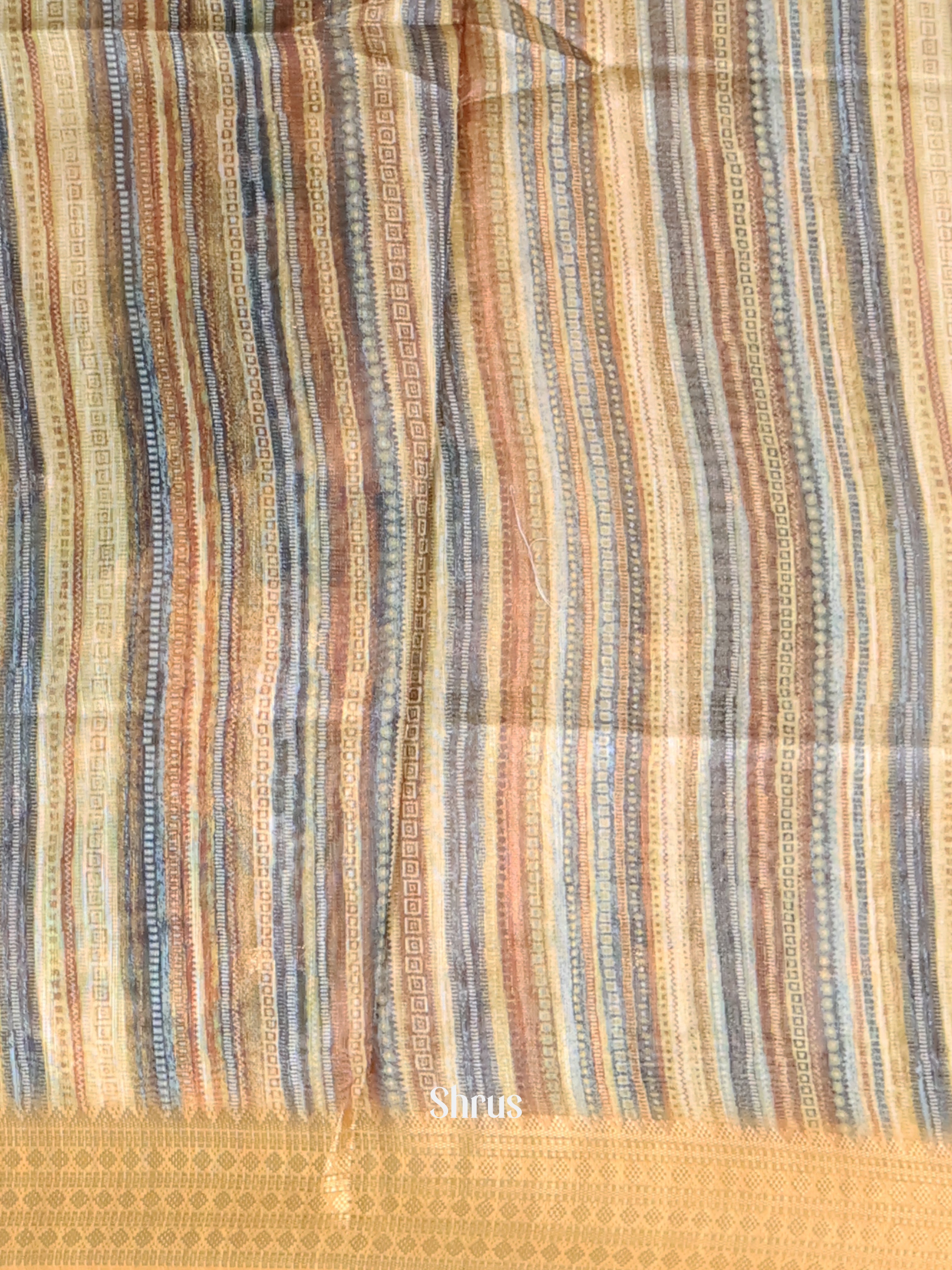 Cream - Champa semitussar Saree - Shop on Shrus.com