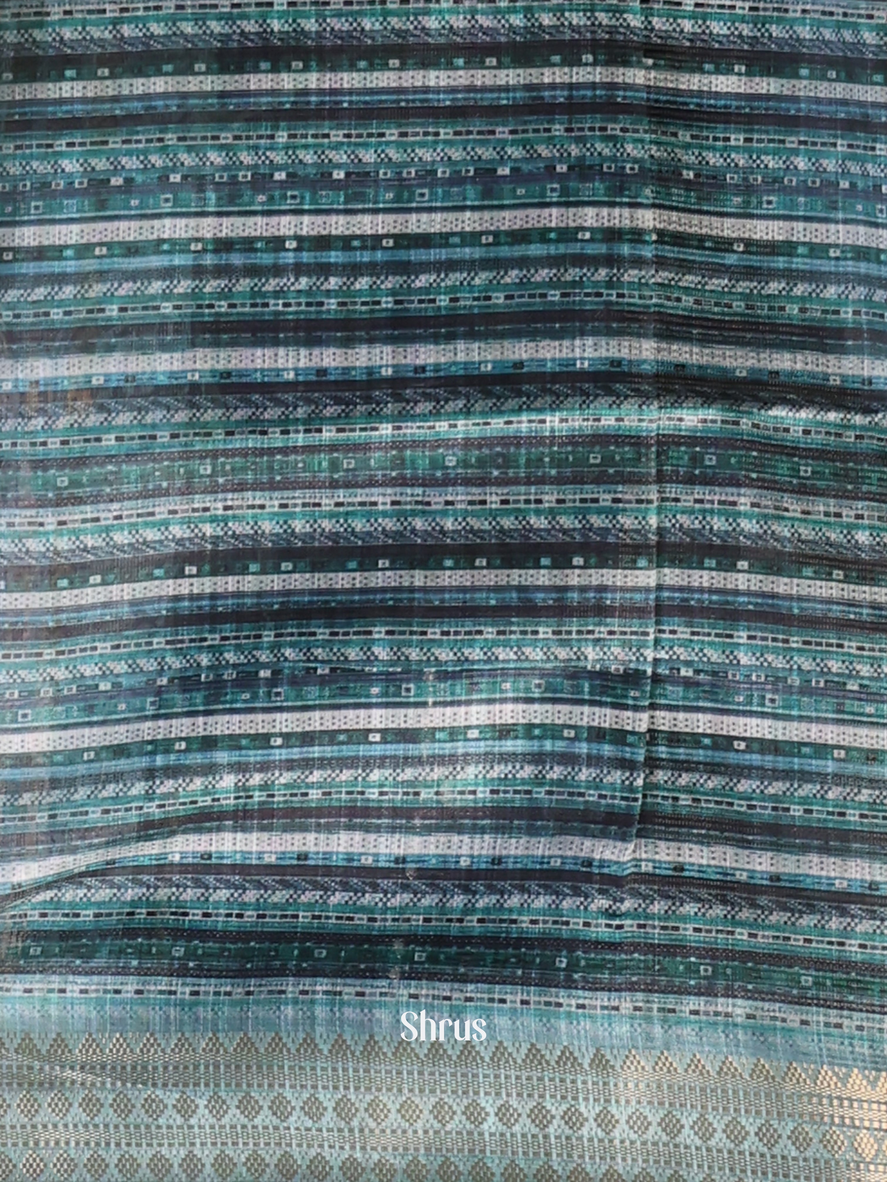 Blue - Champa semitussar Saree - Shop on Shrus.com