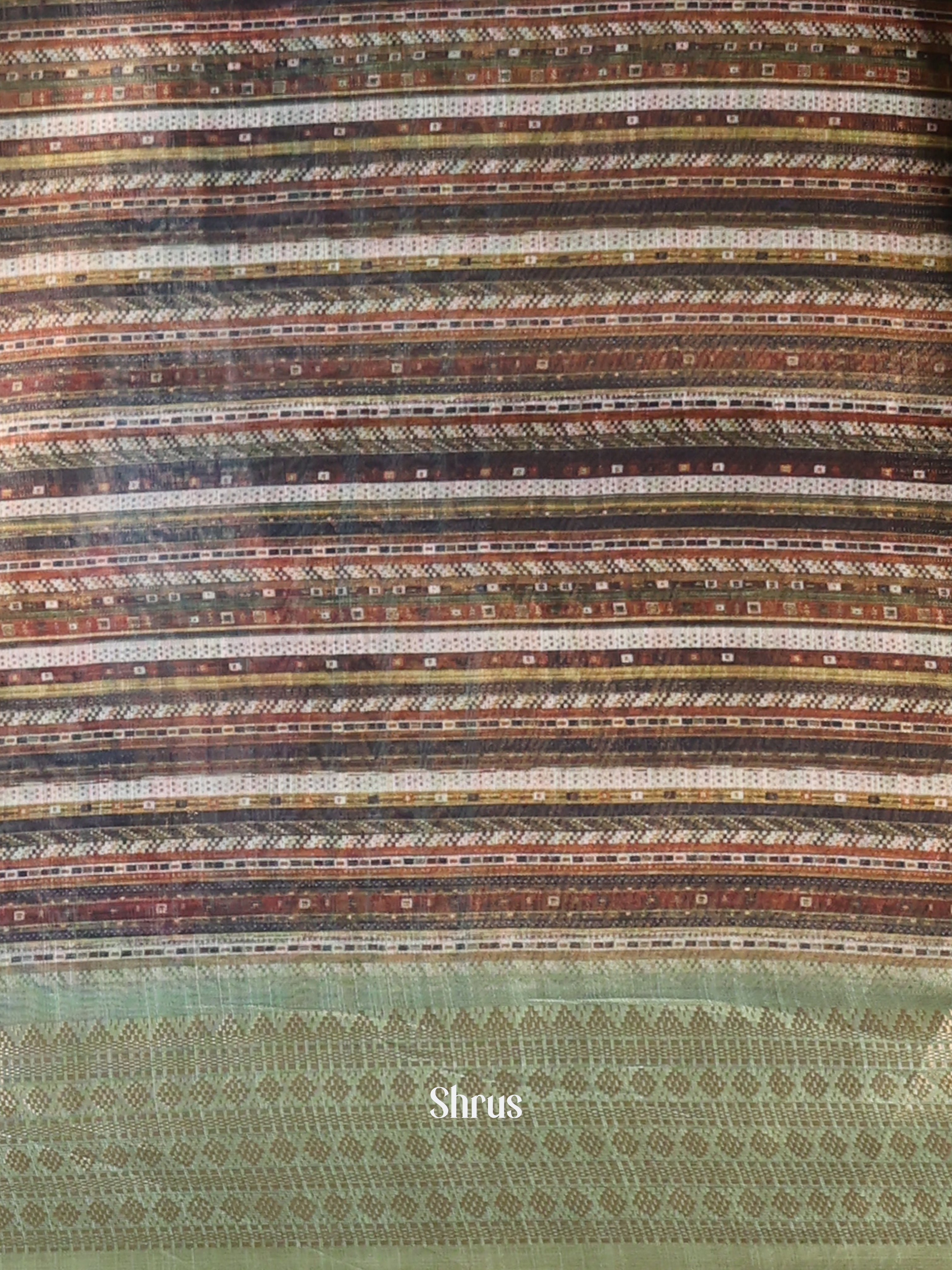 Green - Champa semitussar Saree - Shop on Shrus.com