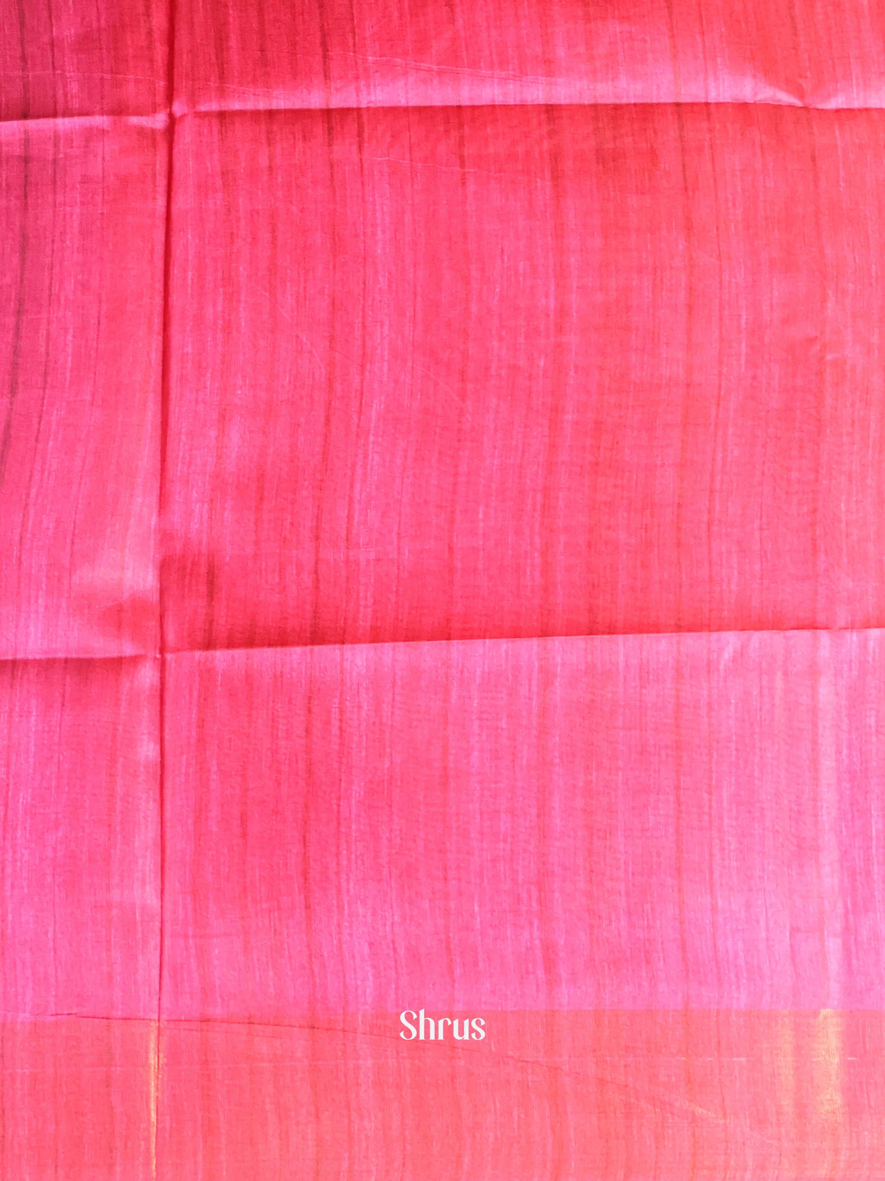 Cream & Blue - Champa semitussar Saree - Shop on Shrus.com