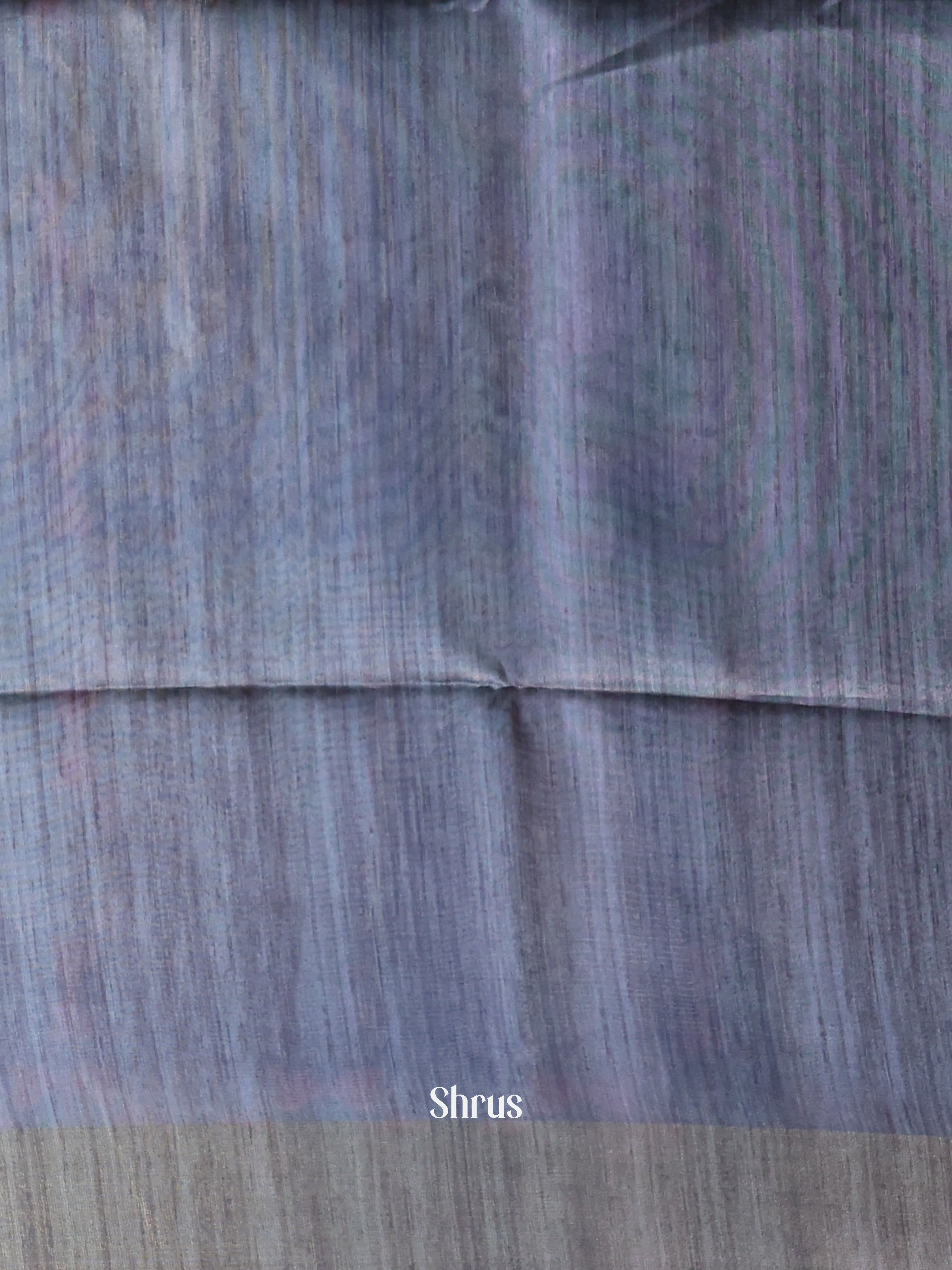 Cream & Grey - Champa semitussar Saree - Shop on Shrus.com