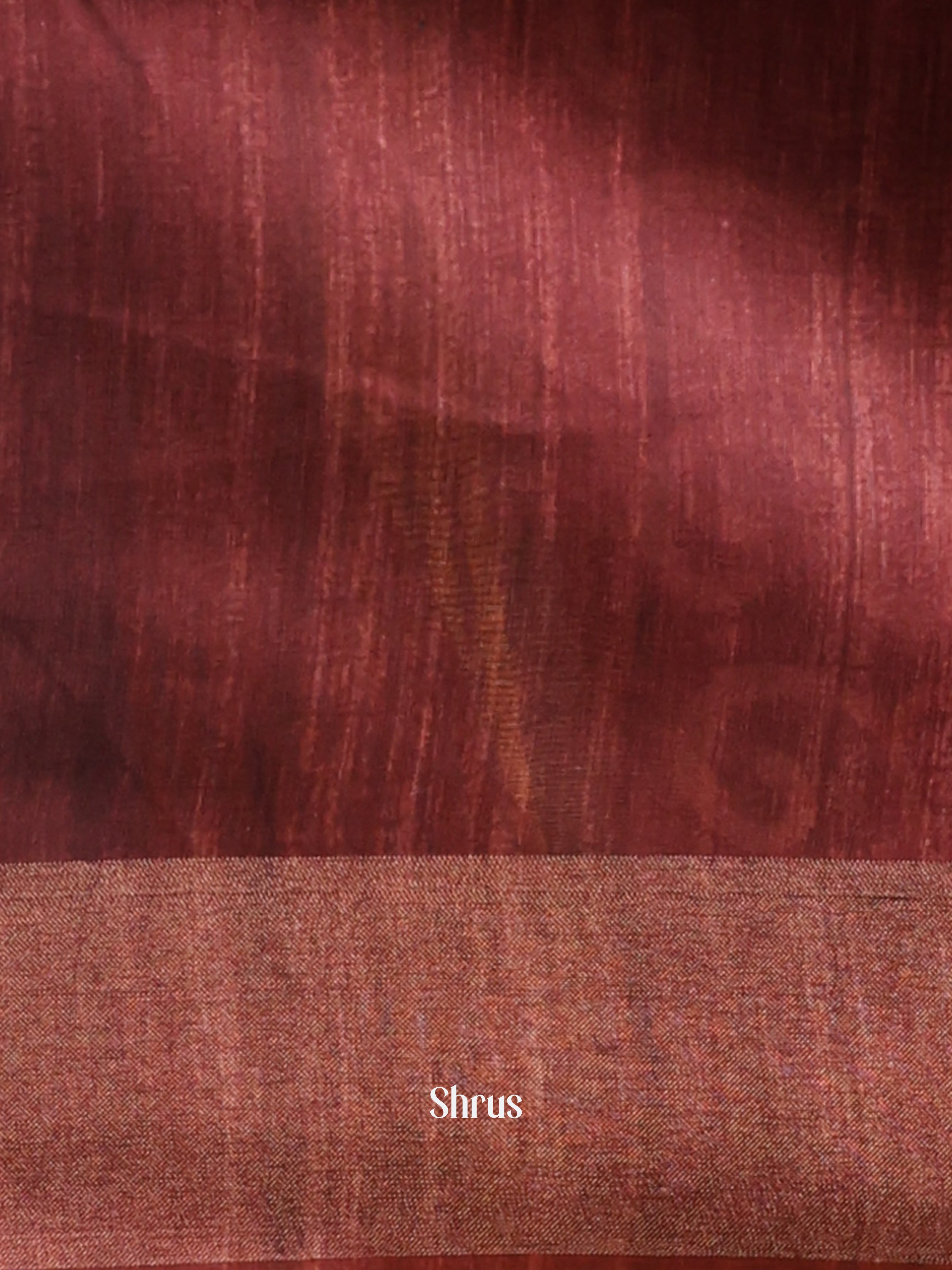 Cream & Brown- Champa semitussar Saree - Shop on Shrus.com