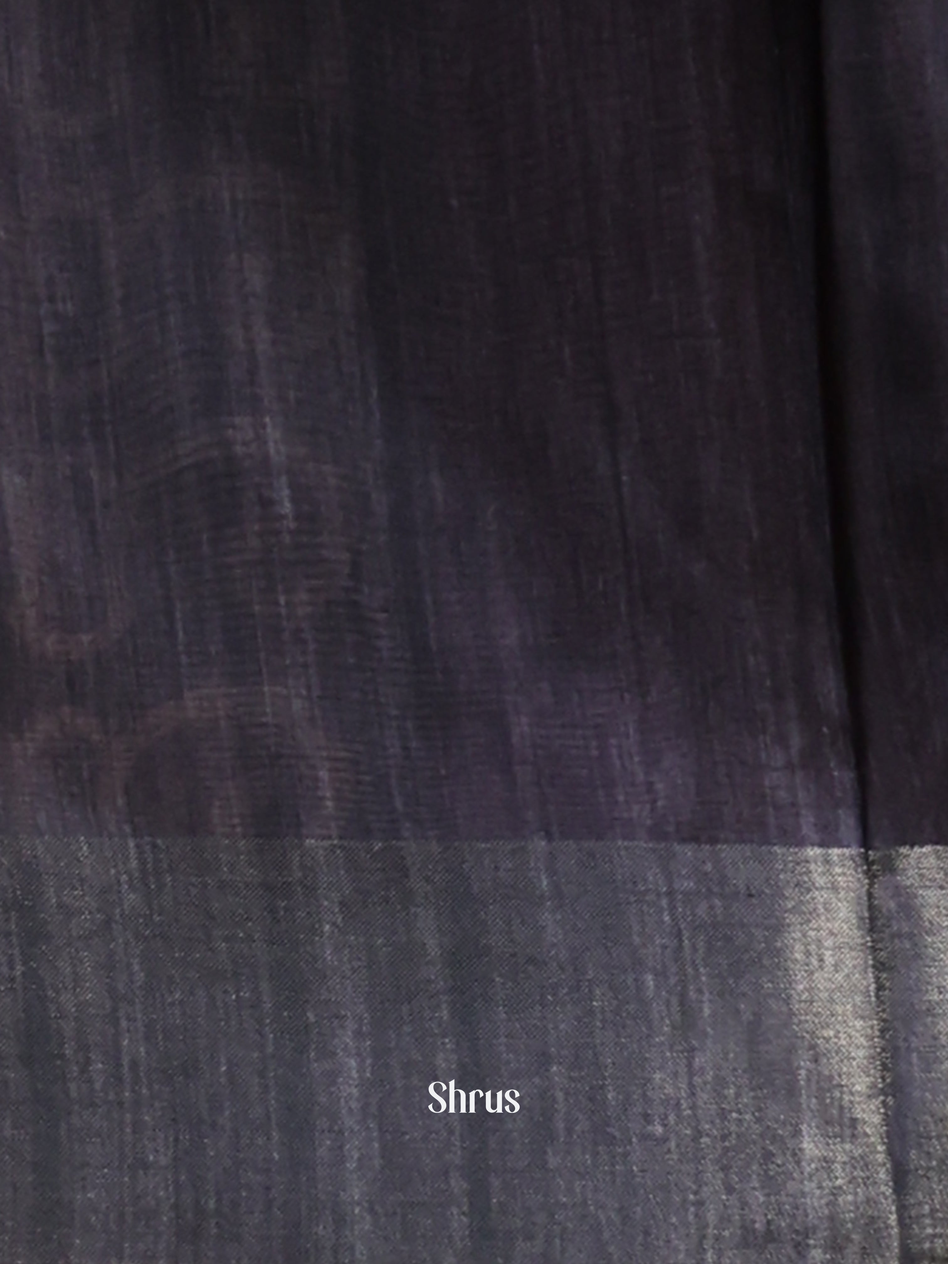 Beige & Black - Champa semitussar Saree - Shop on Shrus.com