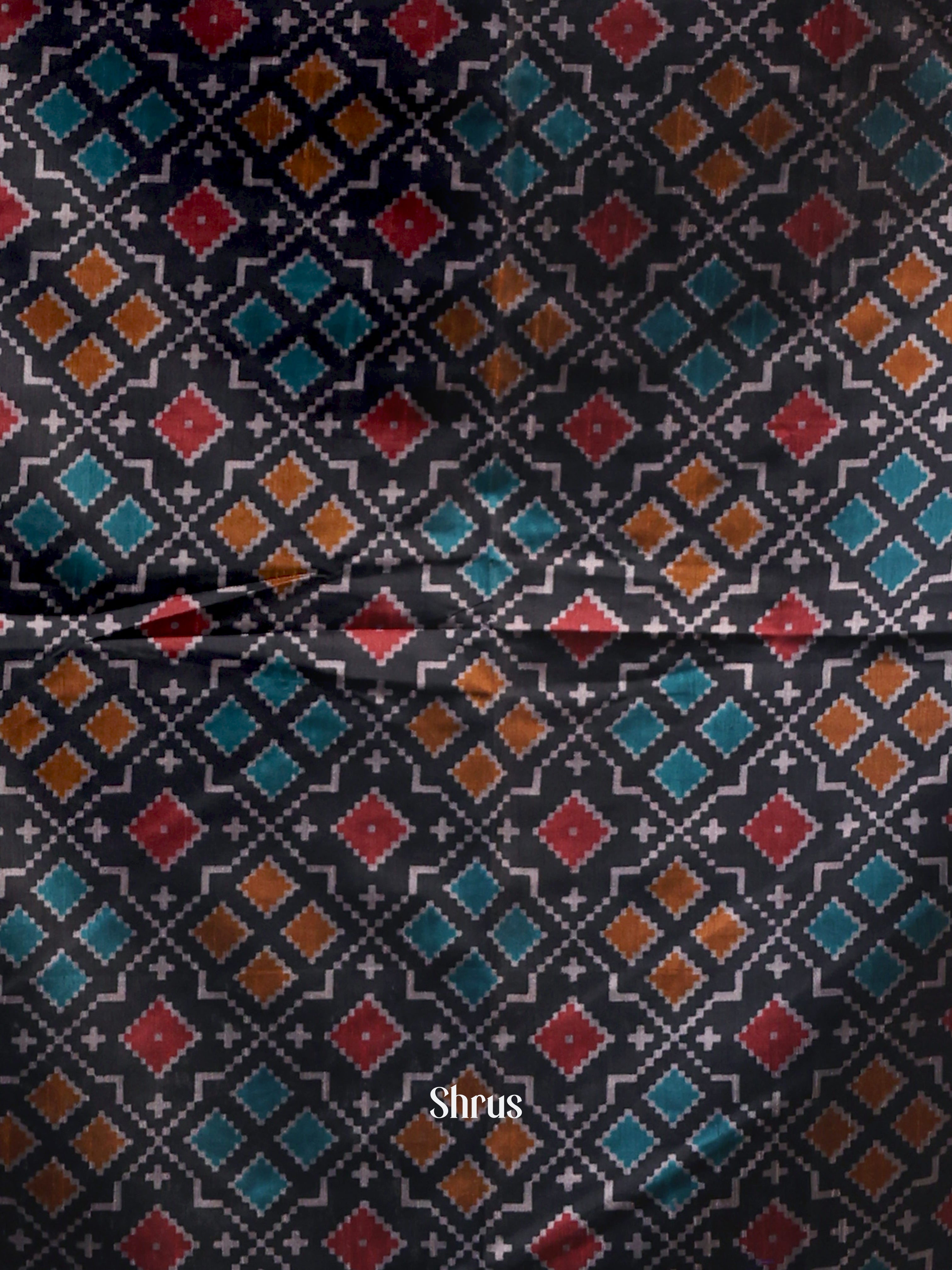 Black & Maroon-semi patola salwar - Shop on Shrus.com