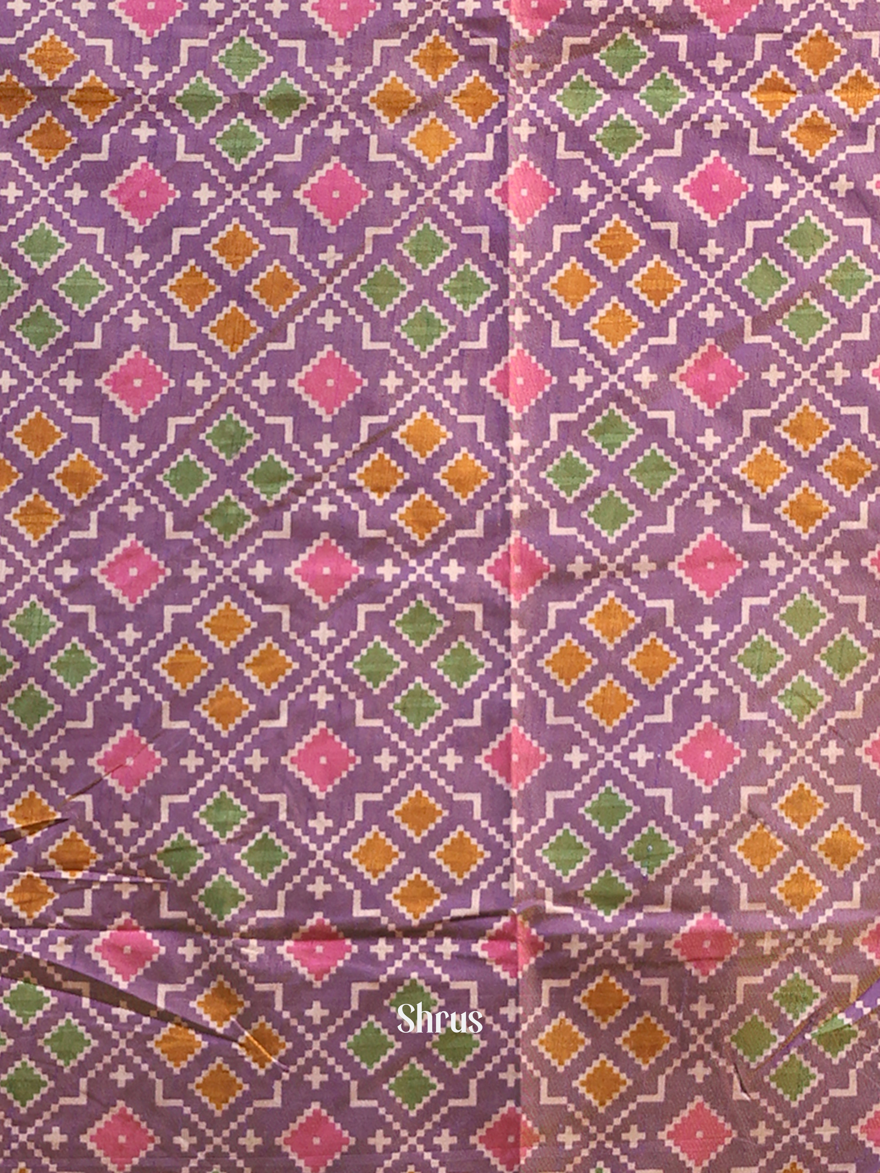 Purple & Pink -semi patola salwar - Shop on Shrus.com