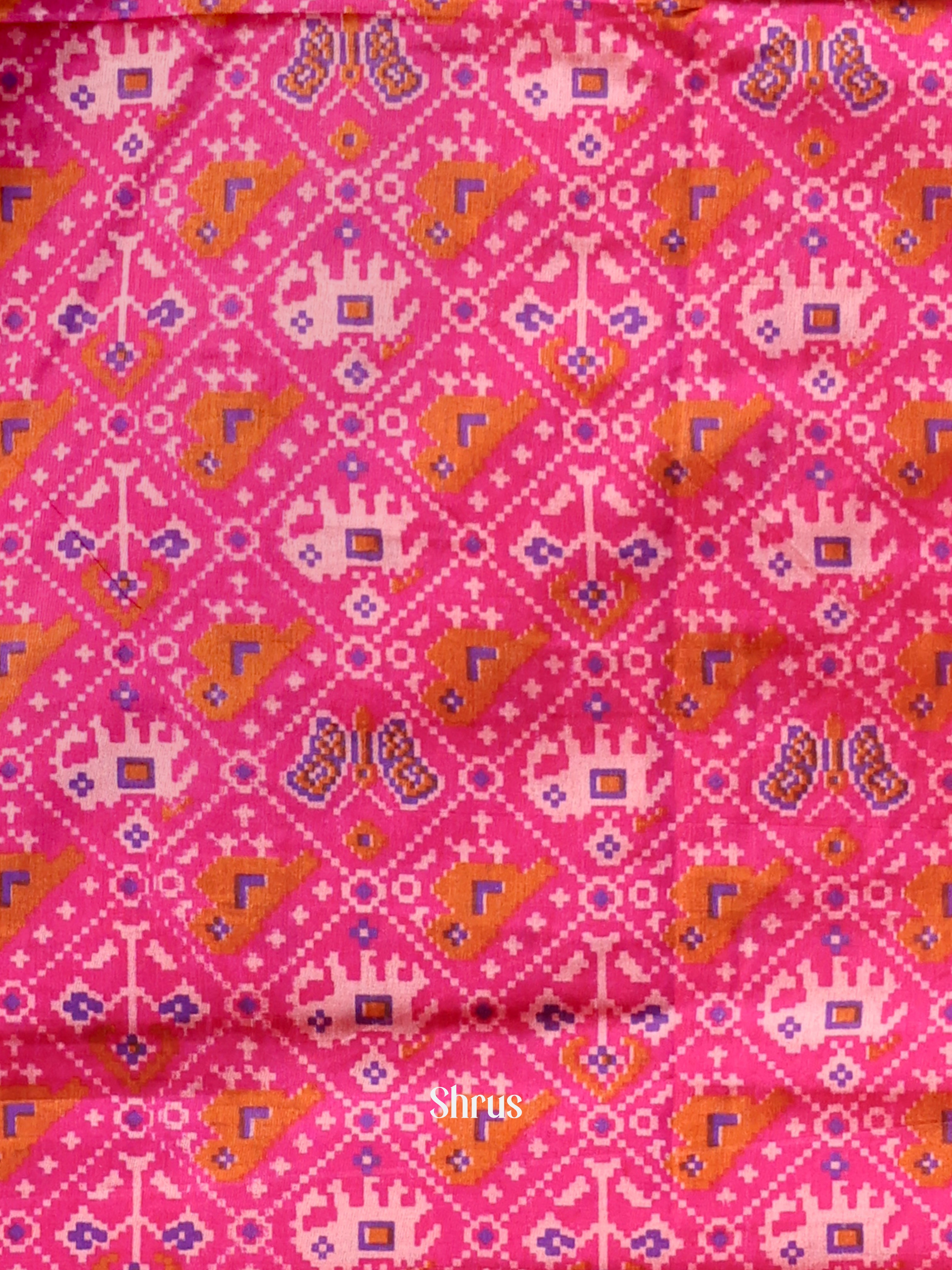 Pink & Purple - Semi Patola salwar - Shop on Shrus.com