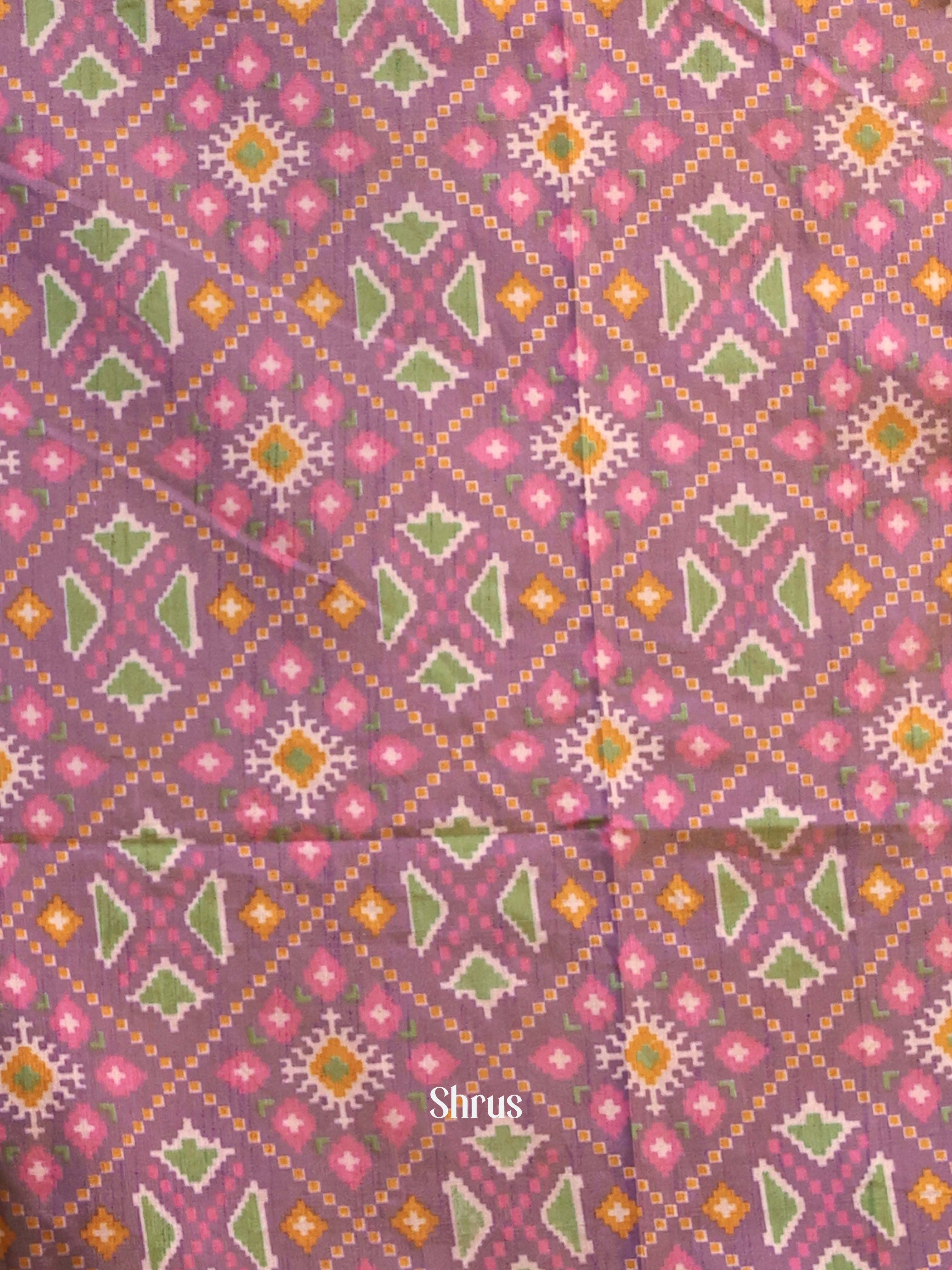 Purple & Pink-semi patola salwar - Shop on Shrus.com