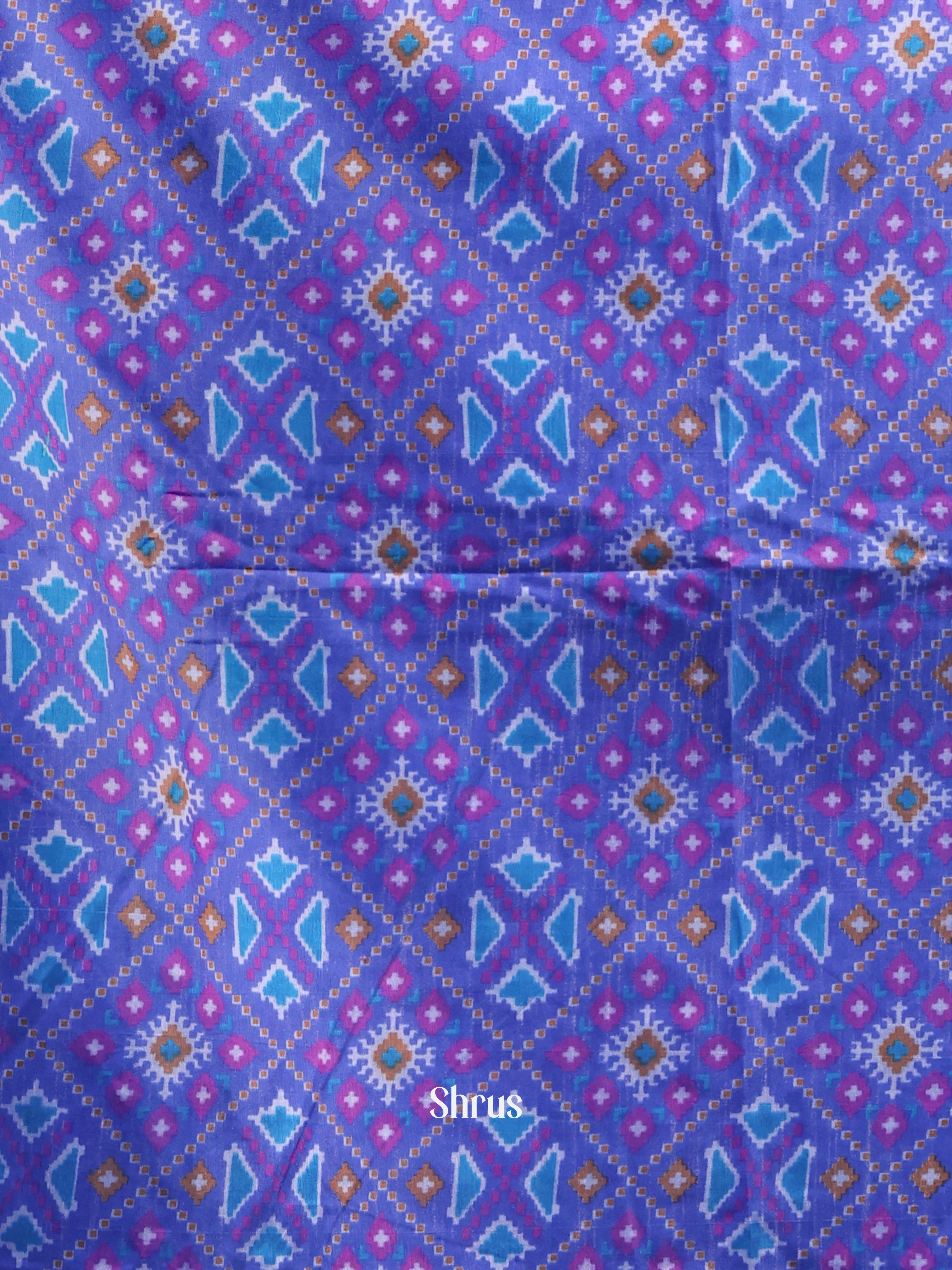 Blue & Purple -semi patola salwar - Shop on Shrus.com