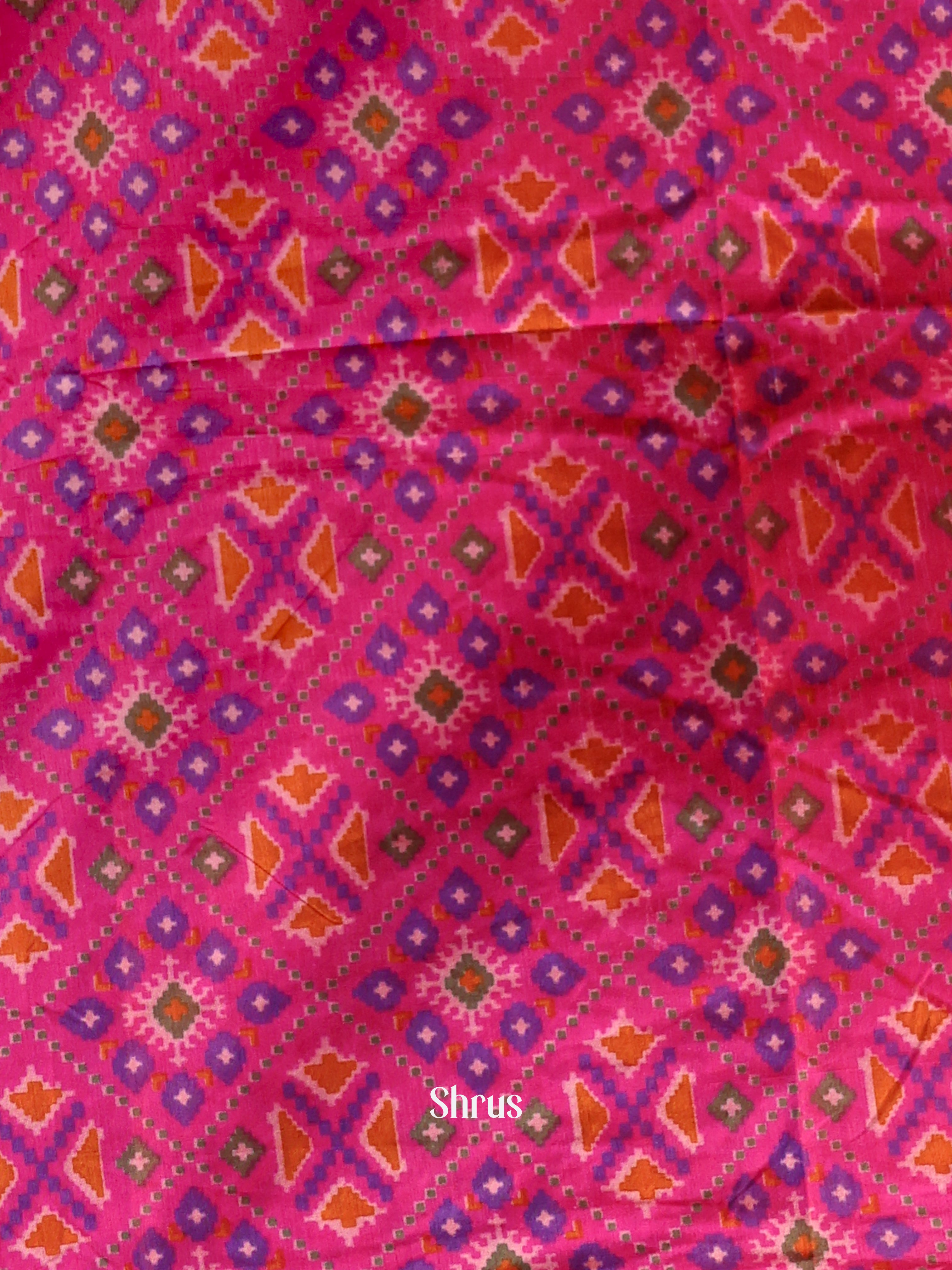Pink & Purple - semi patola salwar - Shop on Shrus.com
