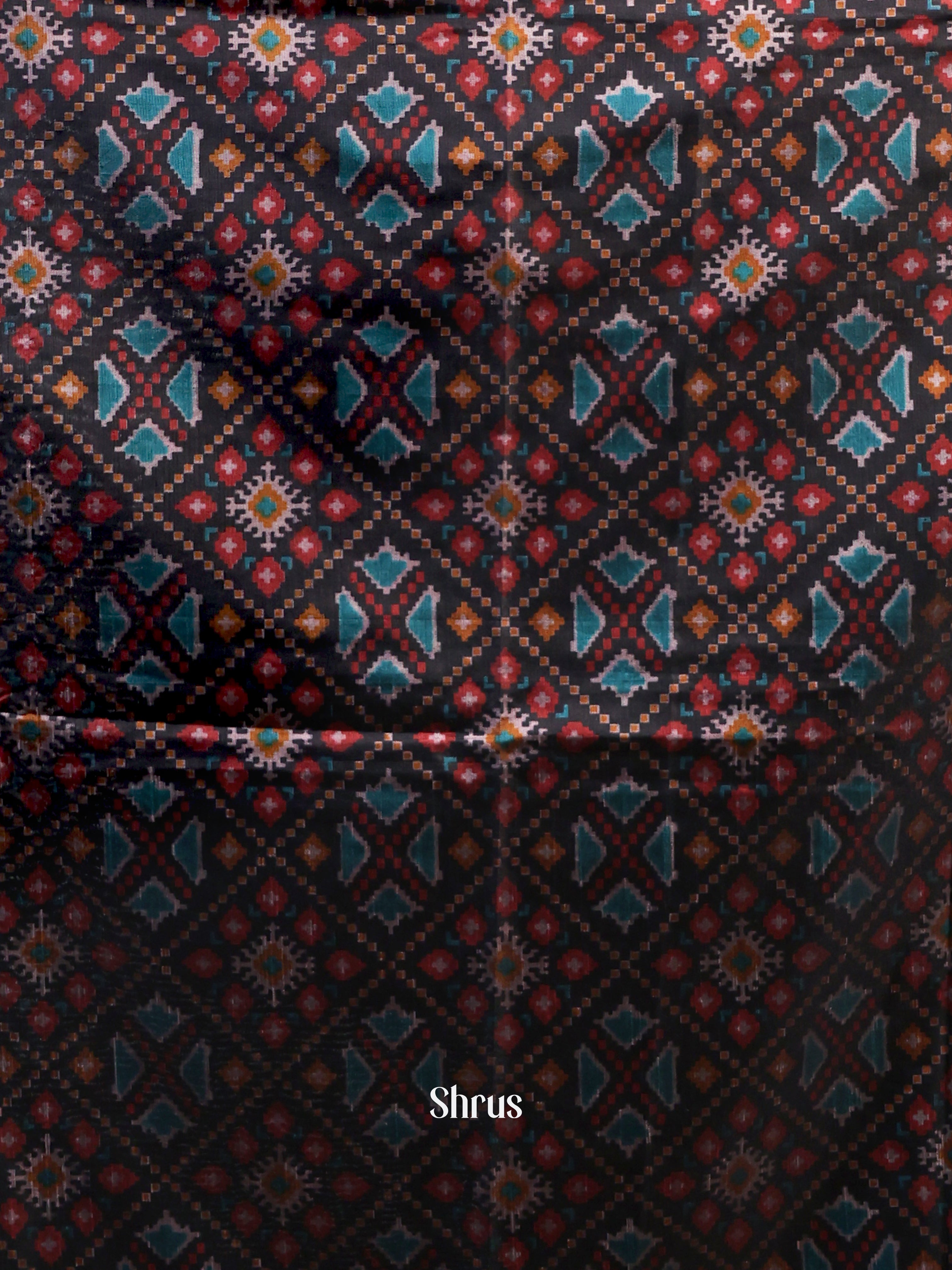 black & Maroon -semi patola salwar - Shop on Shrus.com