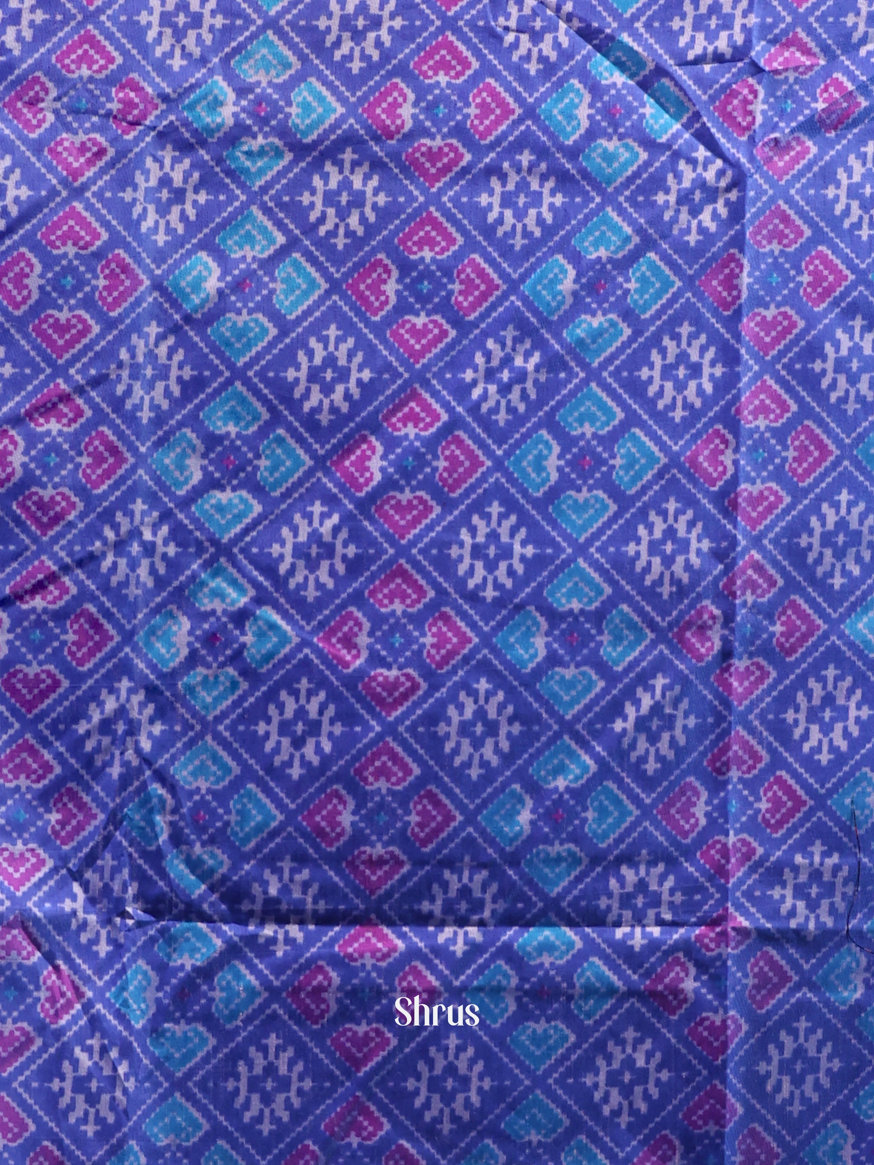 Blue & Purple -semi patola salwar - Shop on Shrus.com