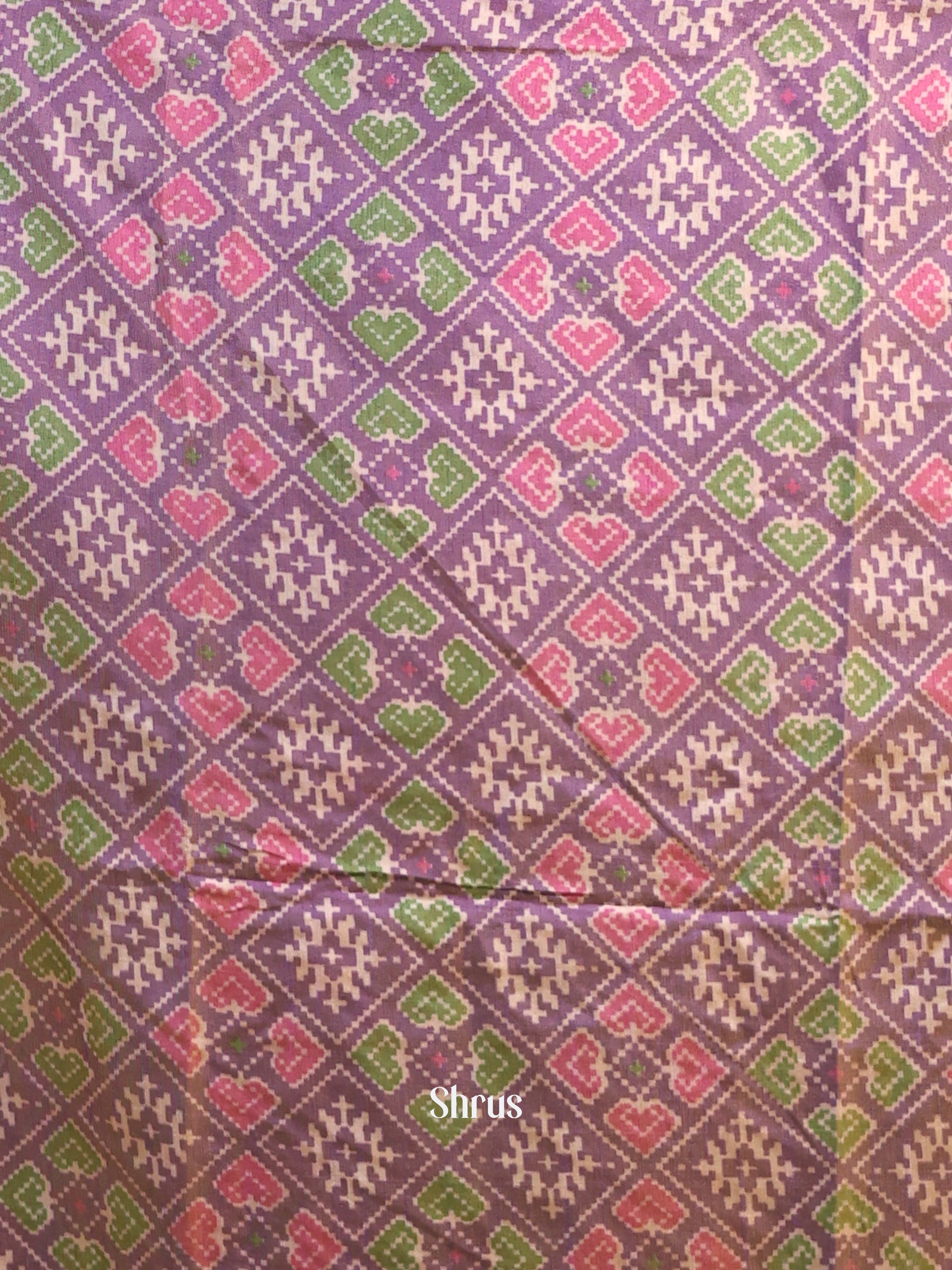 Double Shaded Purple Pink -semi patola salwar - Shop on Shrus.com