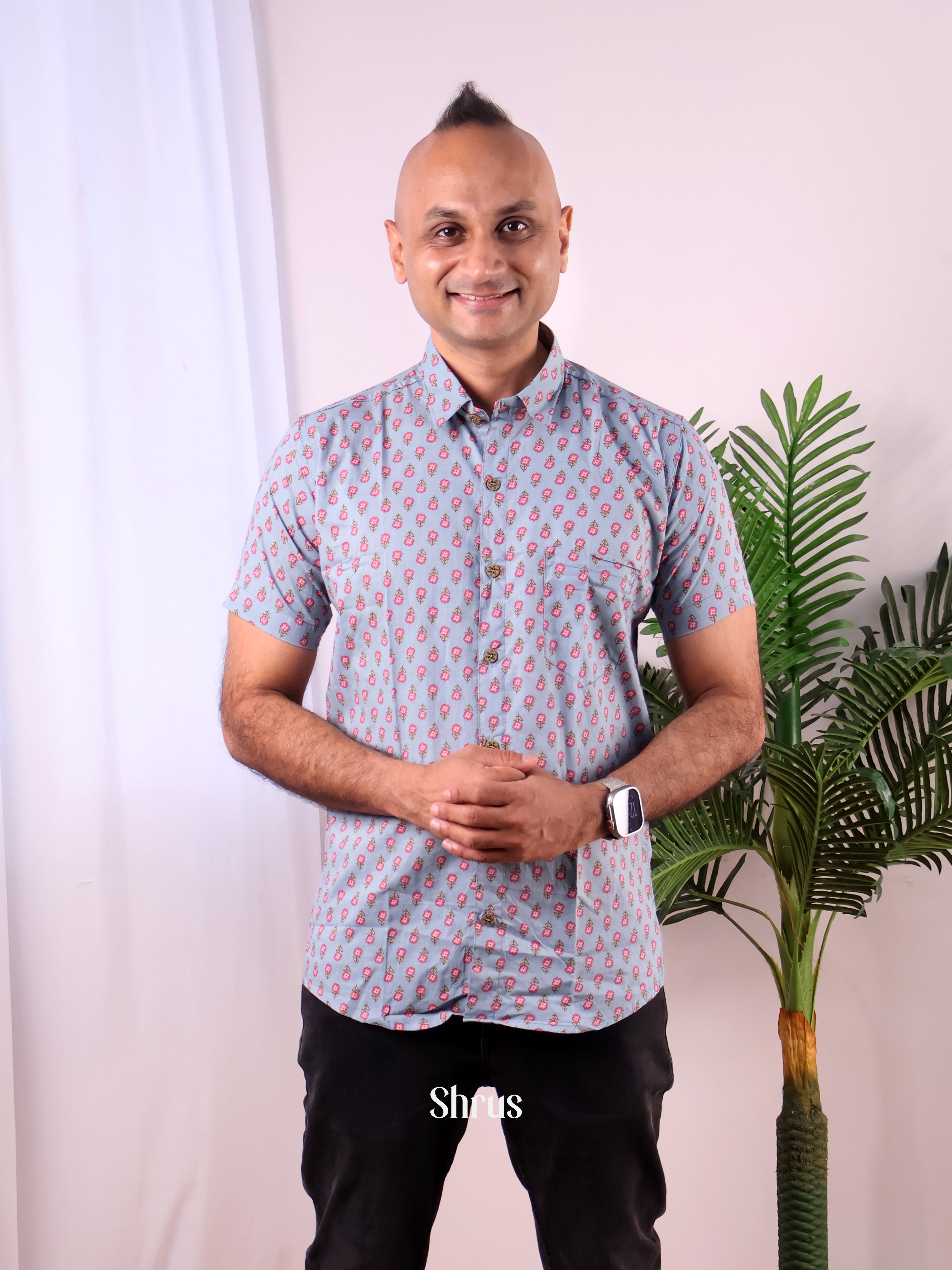 Blue- Readymade Mens shirt - Shop on Shrus.com