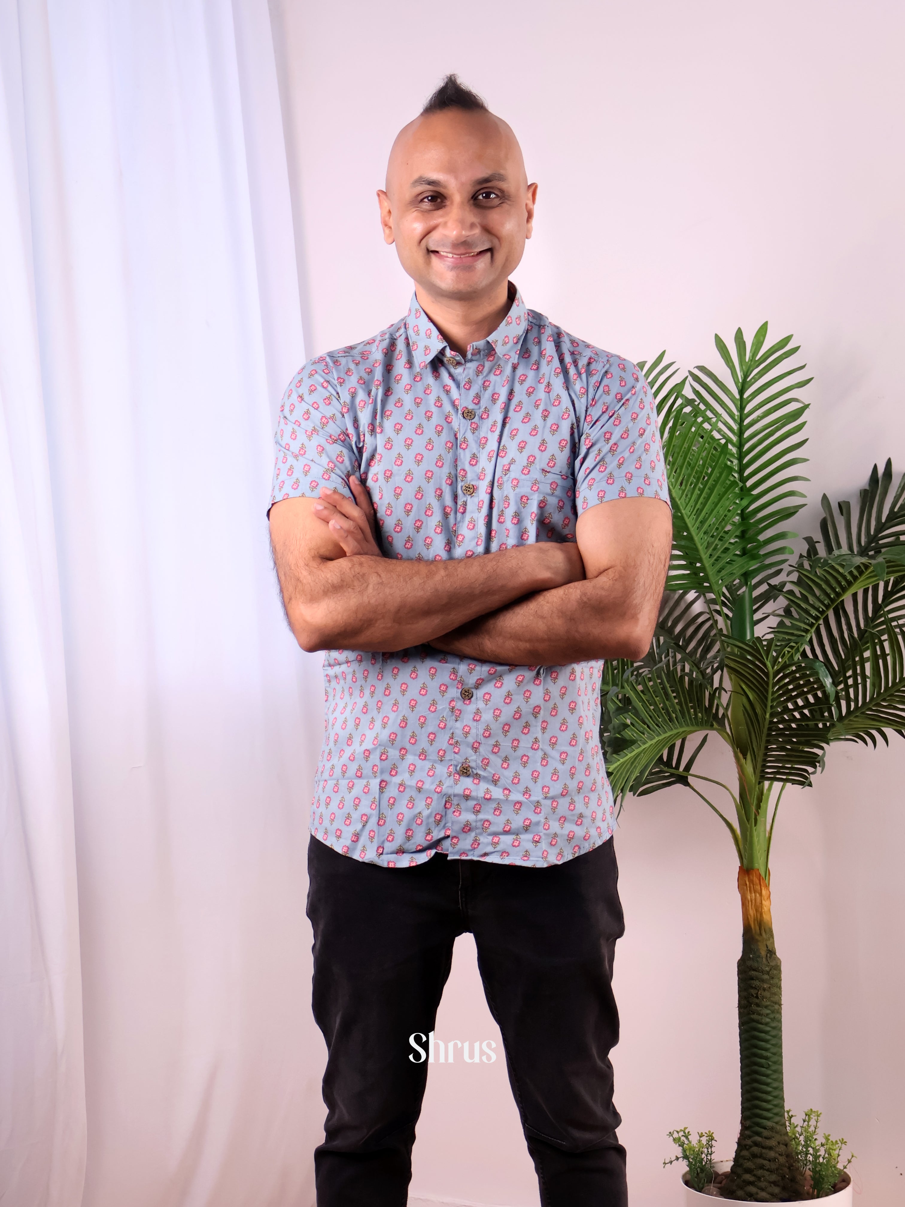 Blue- Readymade Mens shirt - Shop on Shrus.com