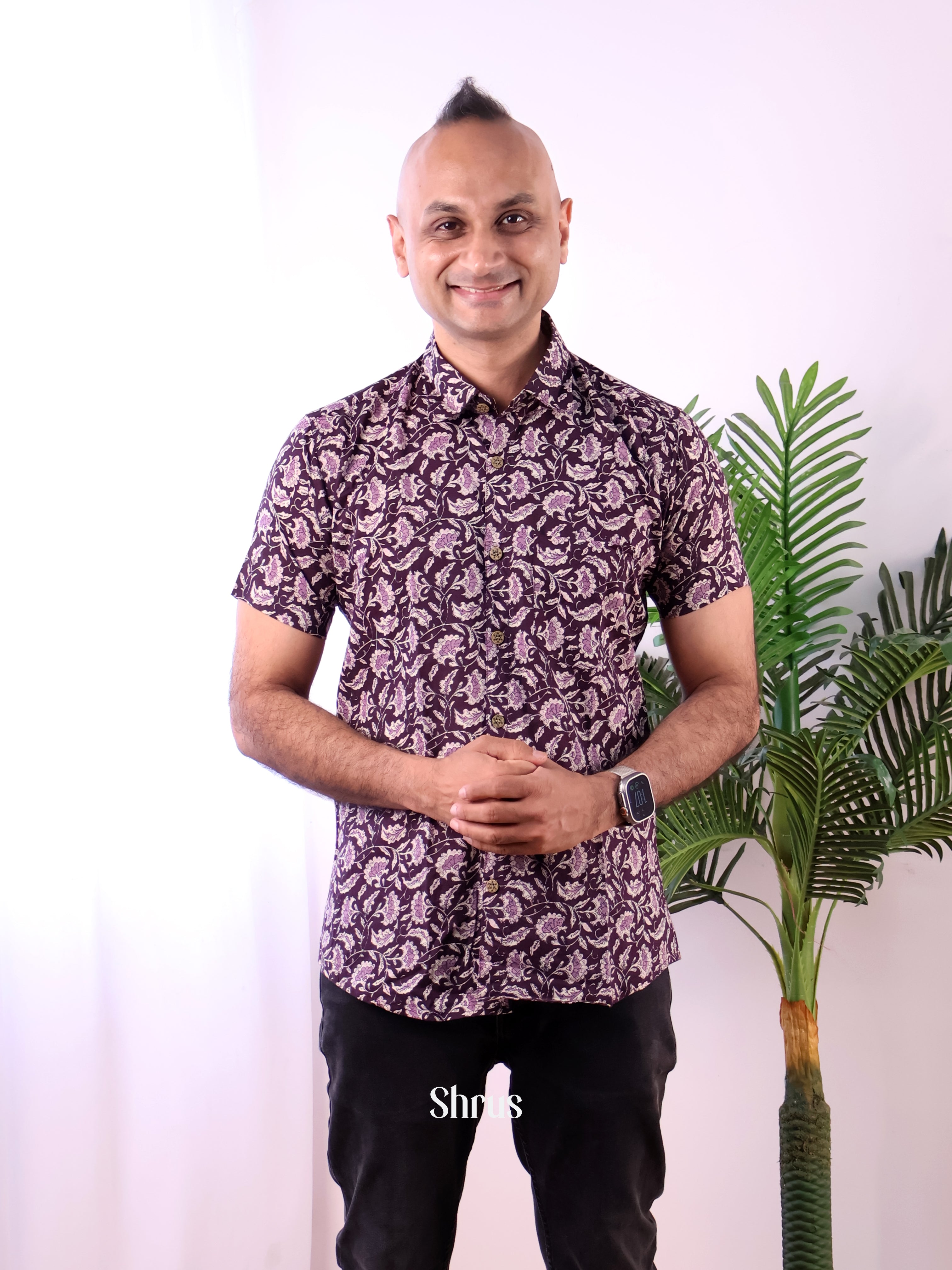 Purple - Readymade Mens Shirt - Shop on Shrus.com